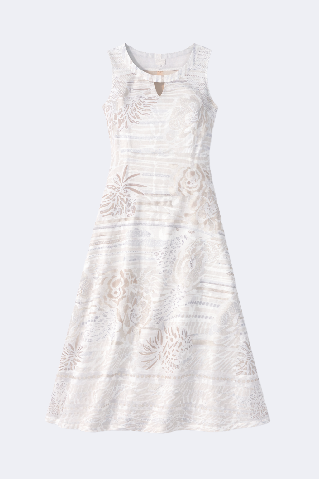 La robe en maille texturée coupe trapèze