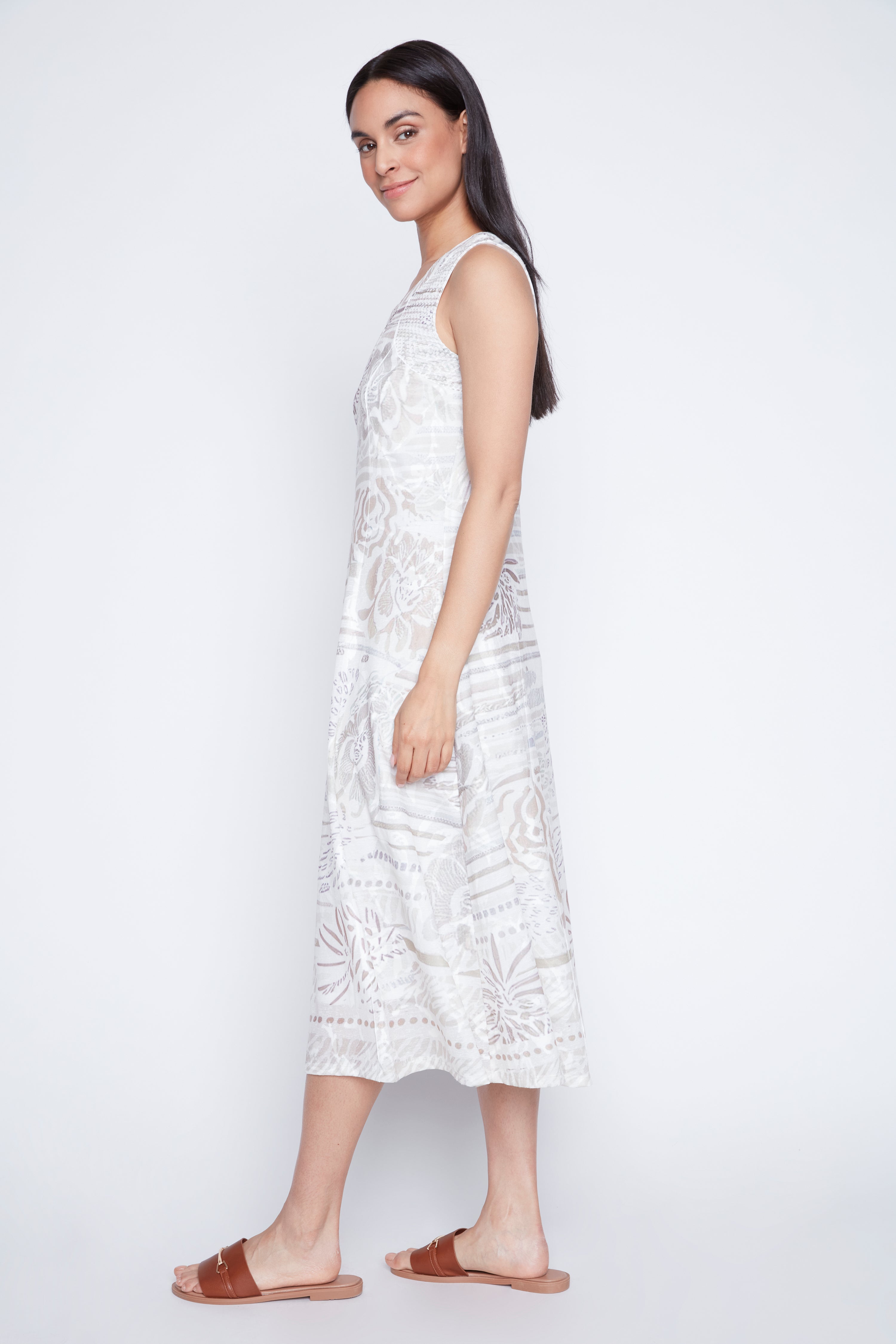 La robe en maille texturée coupe trapèze