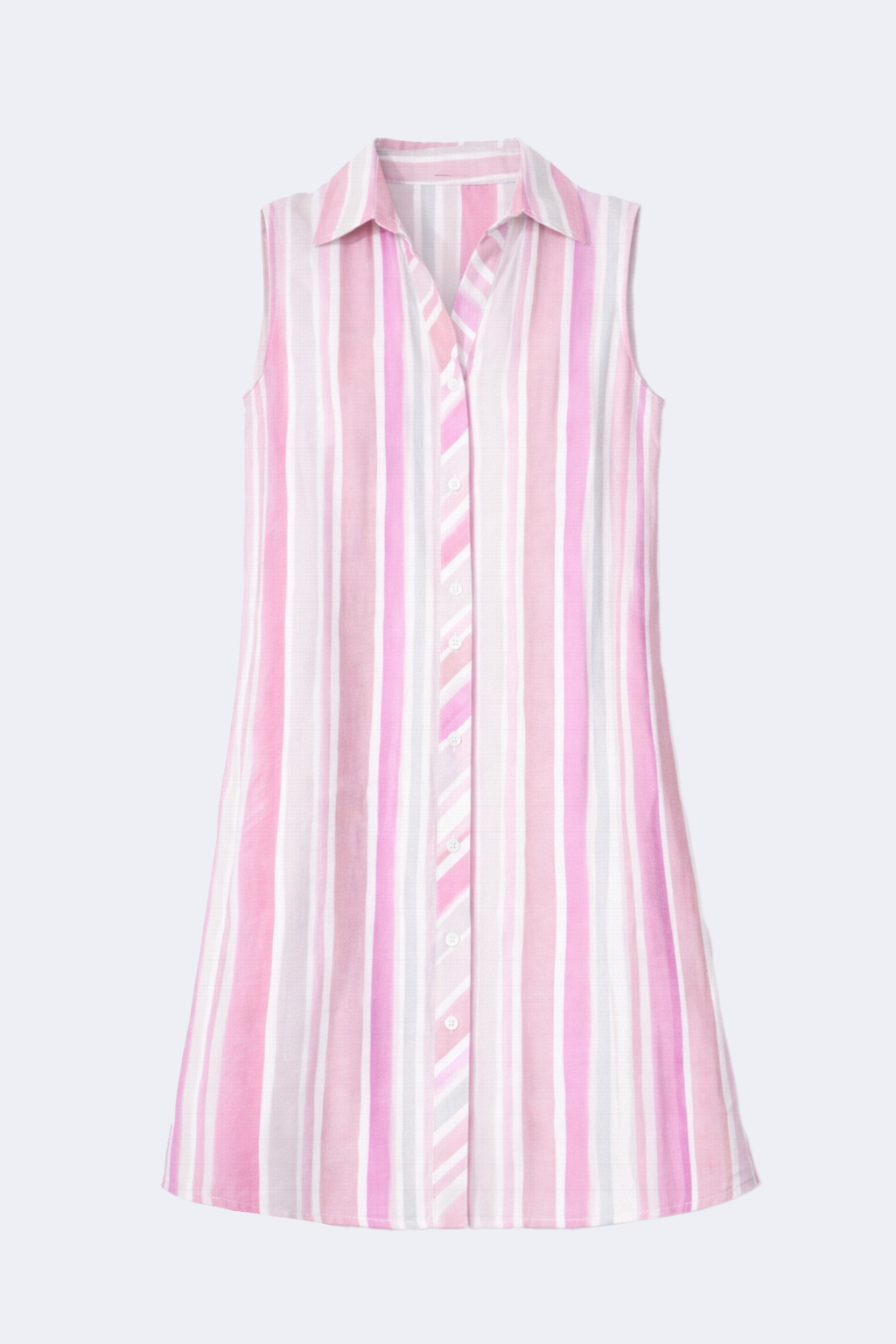 La robe chemise à rayures