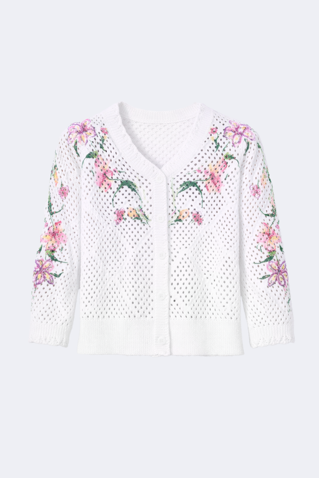 Le cardigan fleuri en crochet
