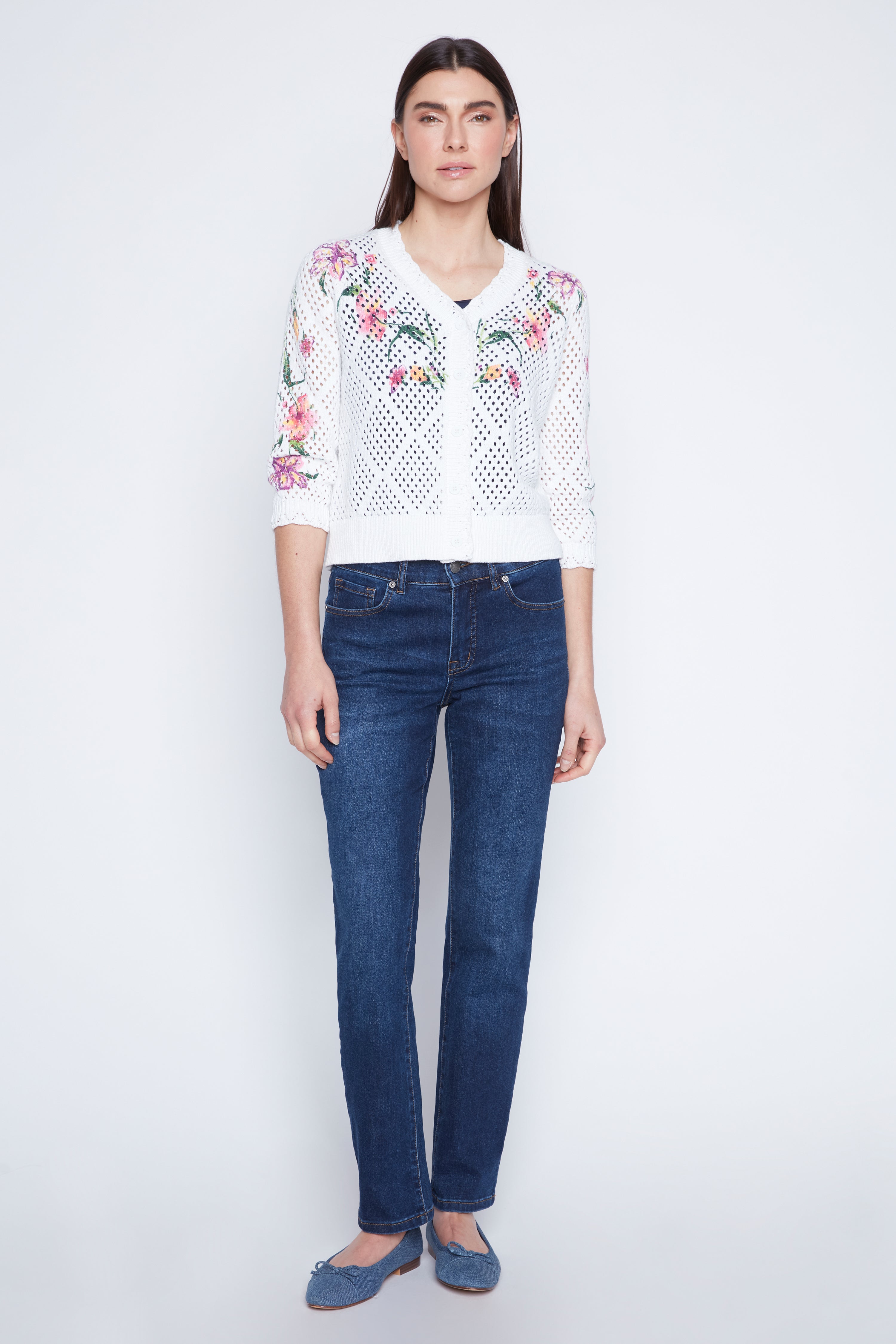 Le cardigan fleuri en crochet