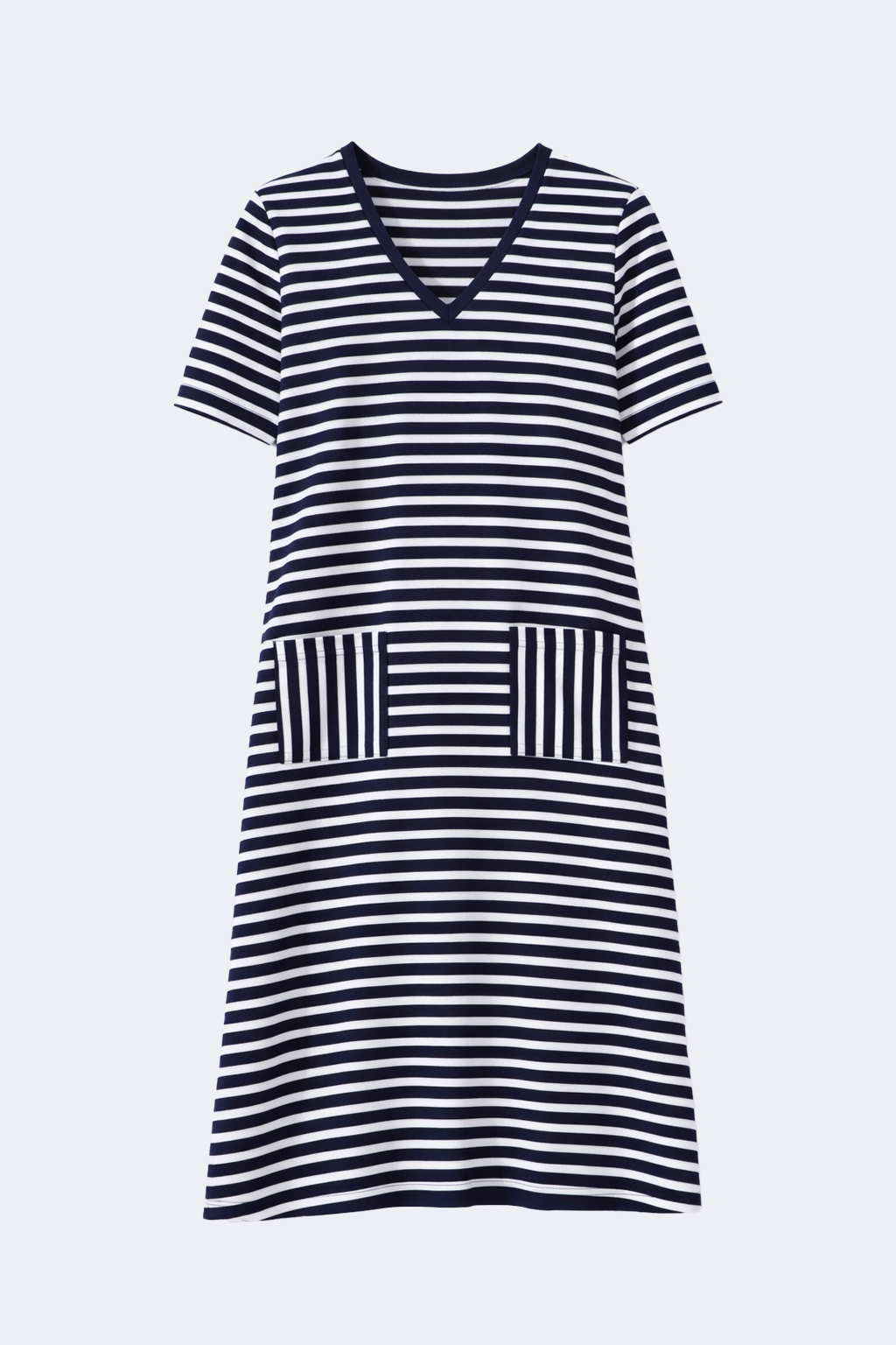Striped cotton dress