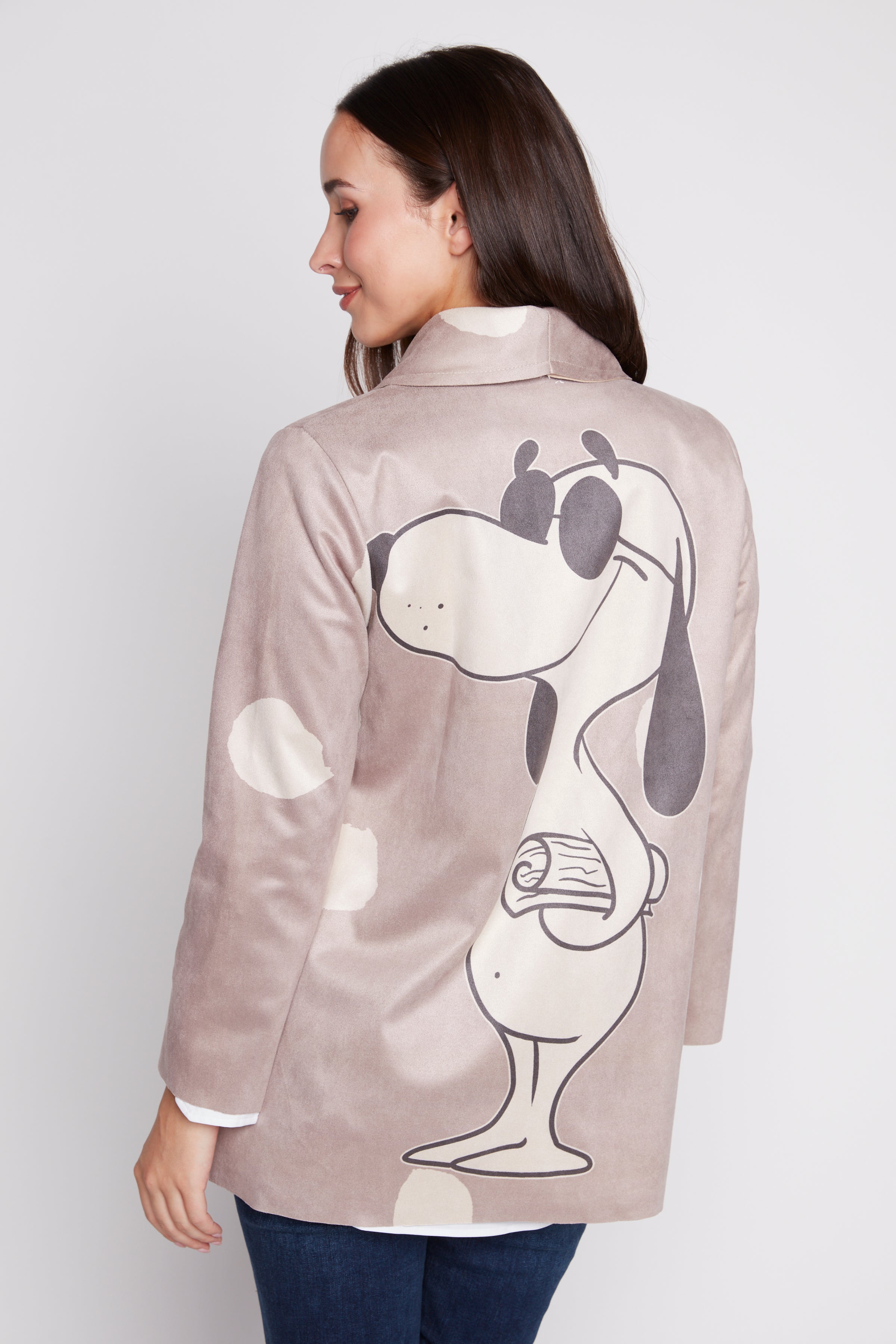 Suede snoopy jacket