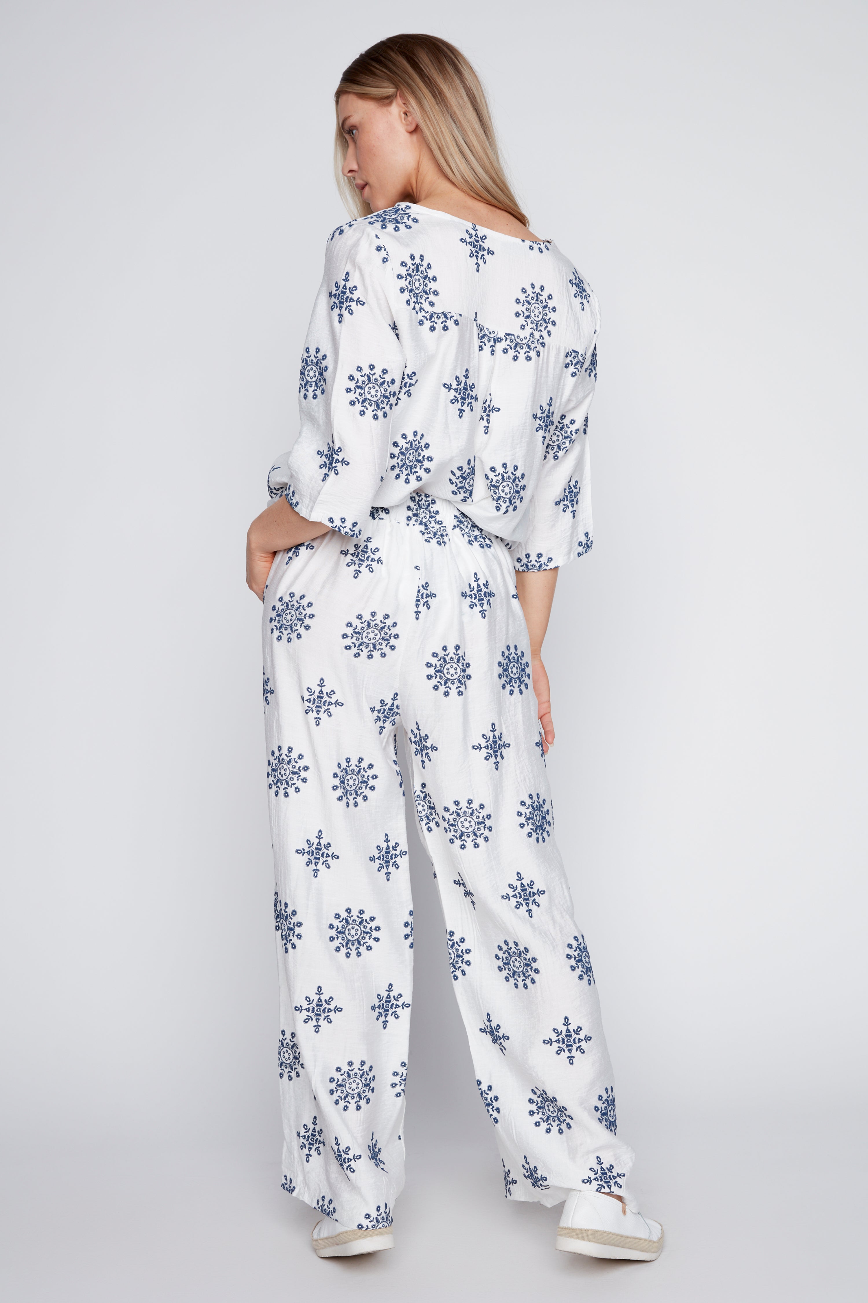 Printed palazzo pant