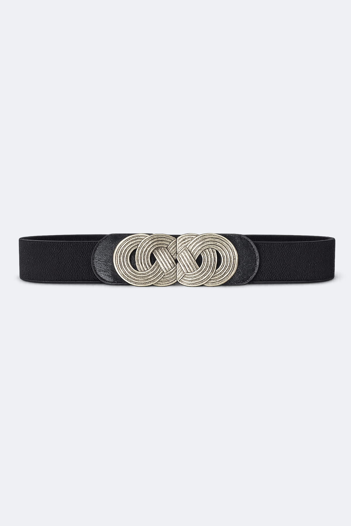 La ceinture élastique avec boucle en métal ornée