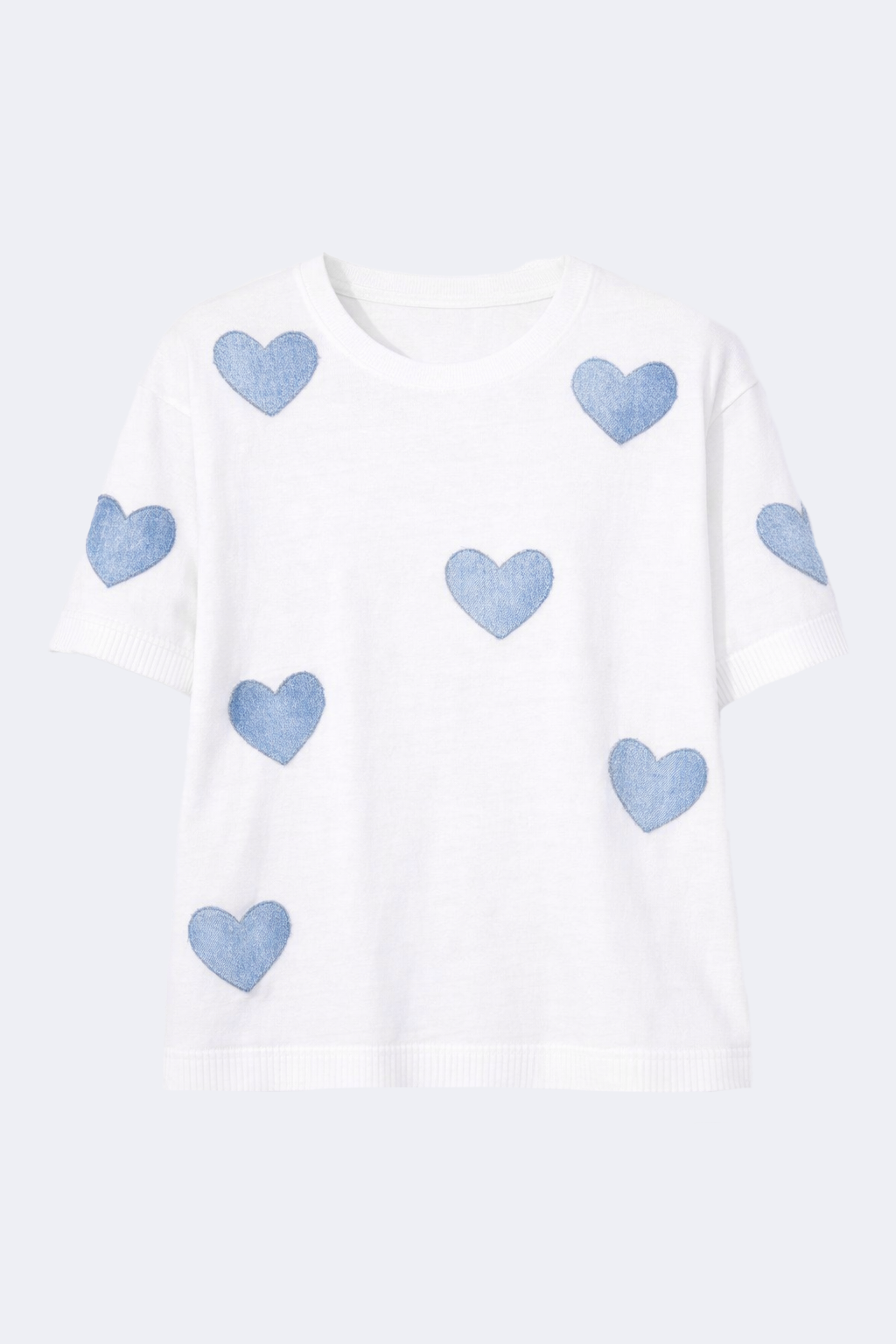 Heart design sweater