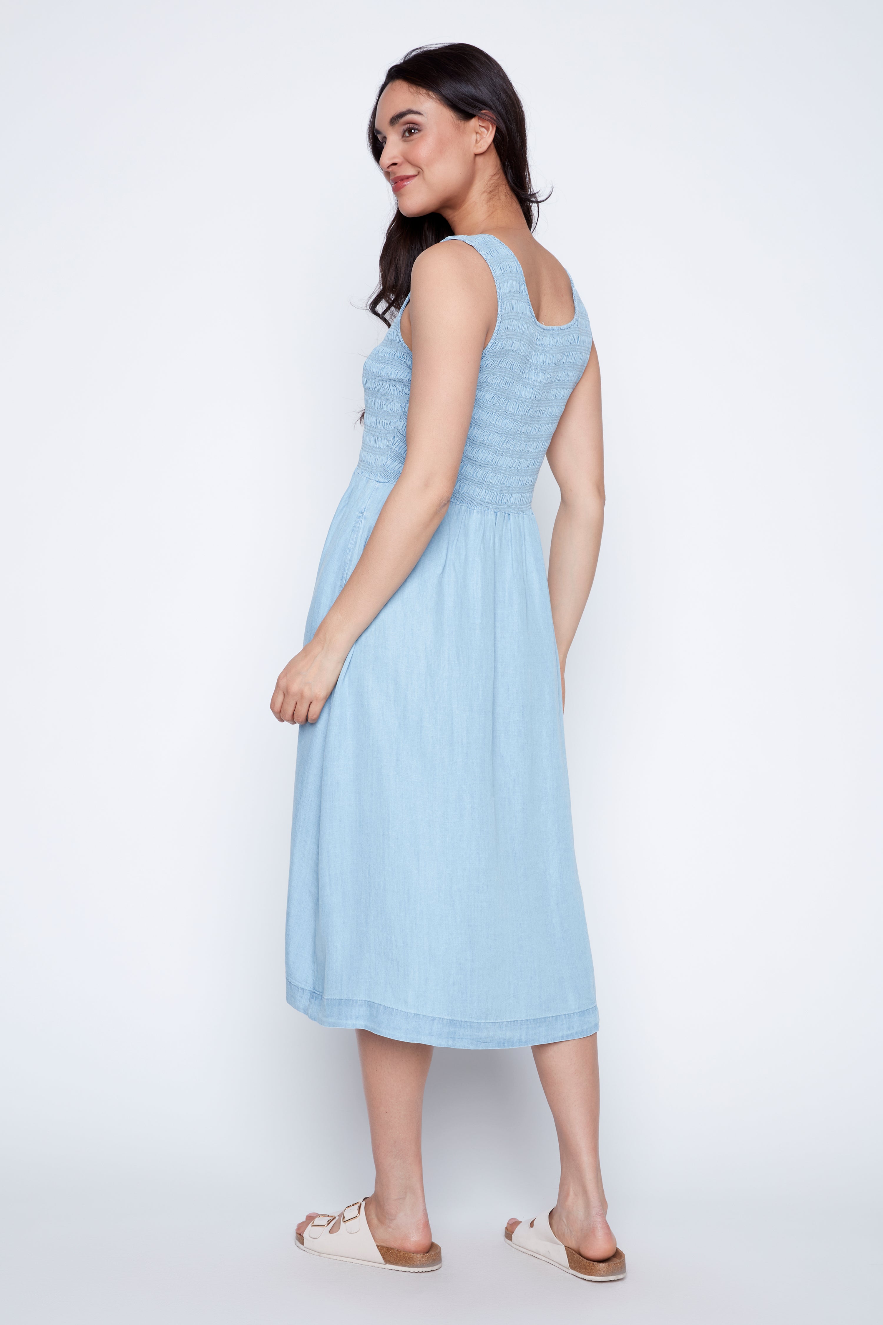 La robe smockée popeline 