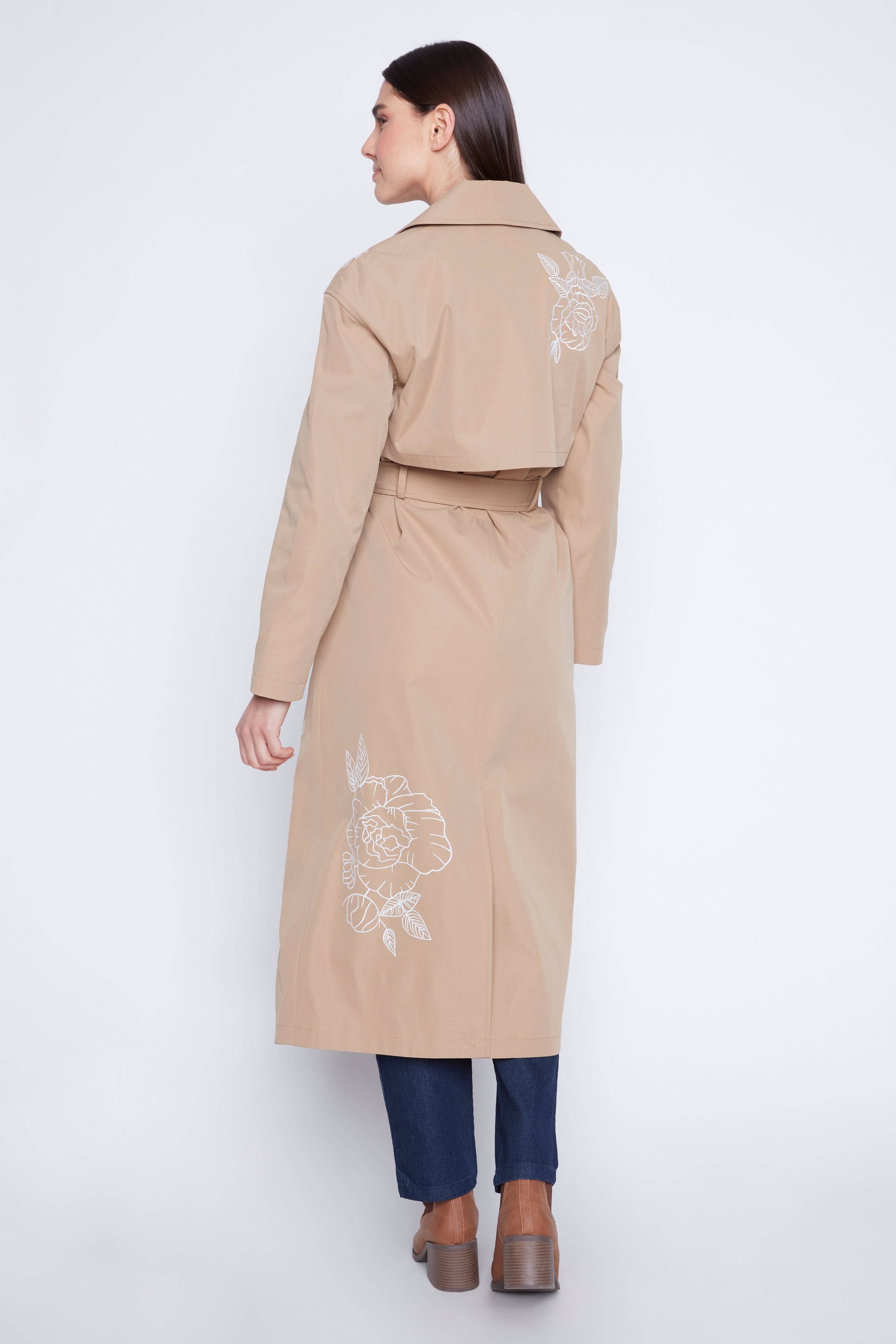 Double breasted trench coat