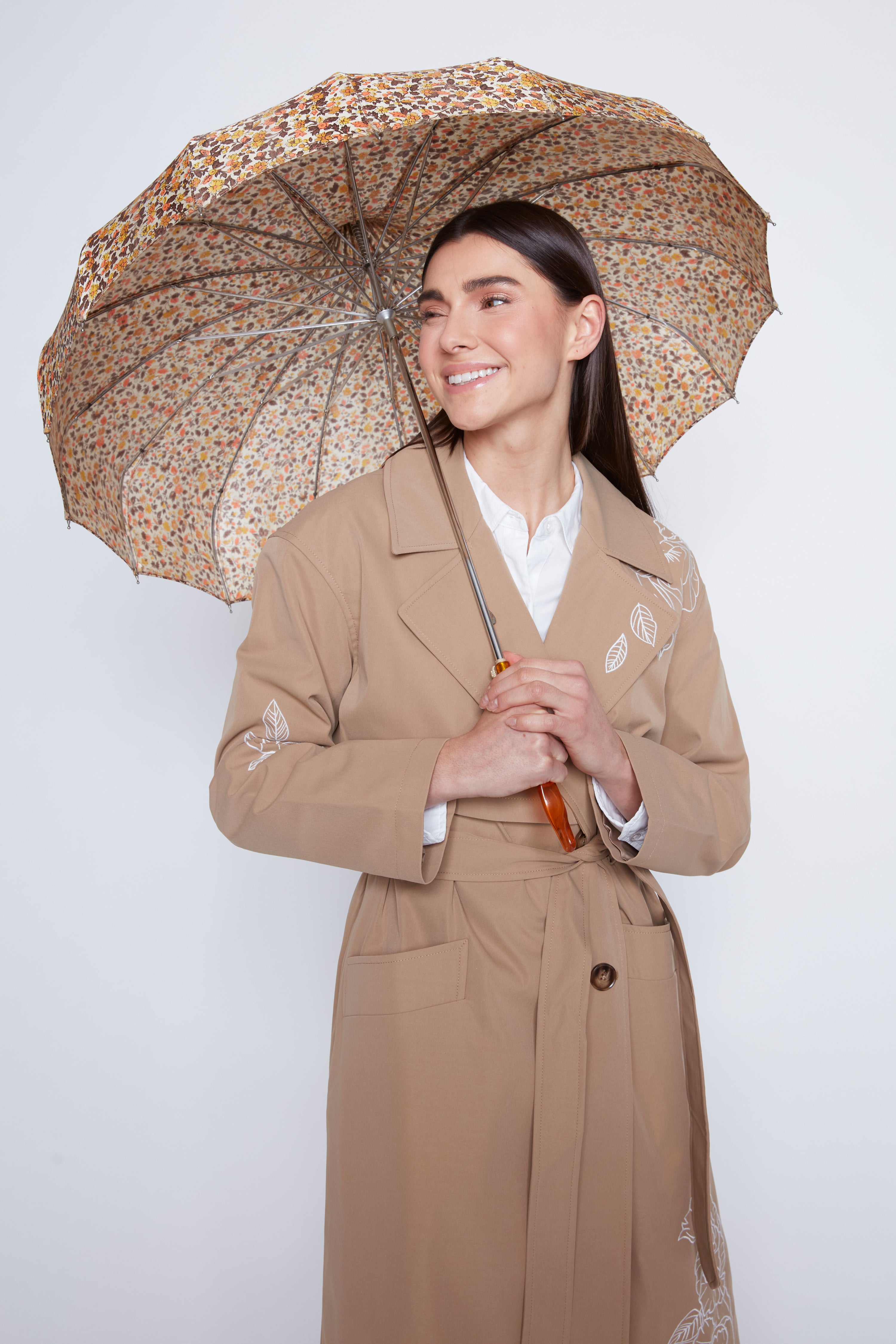 Double breasted trench coat