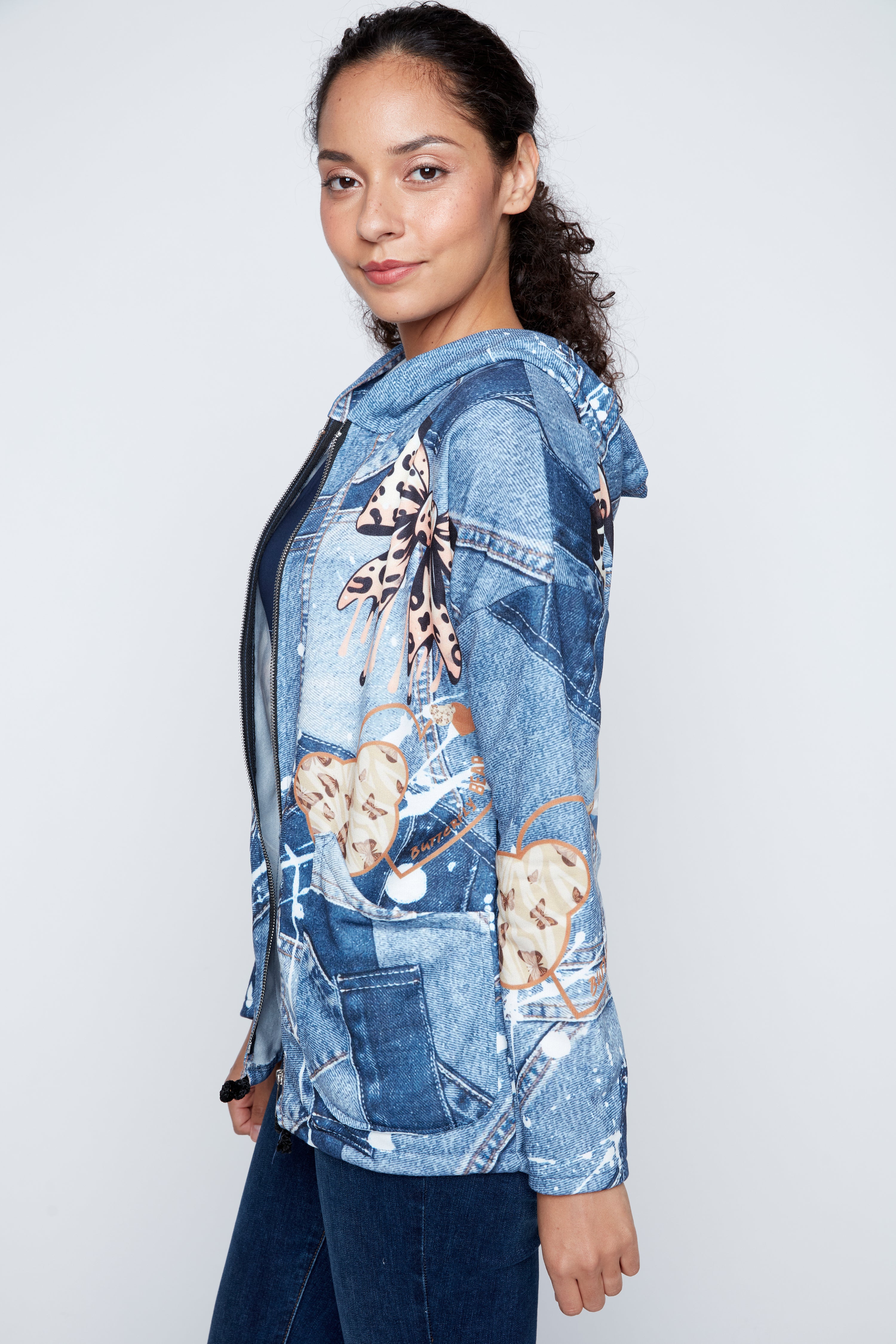 Teddy bear graphic jacket