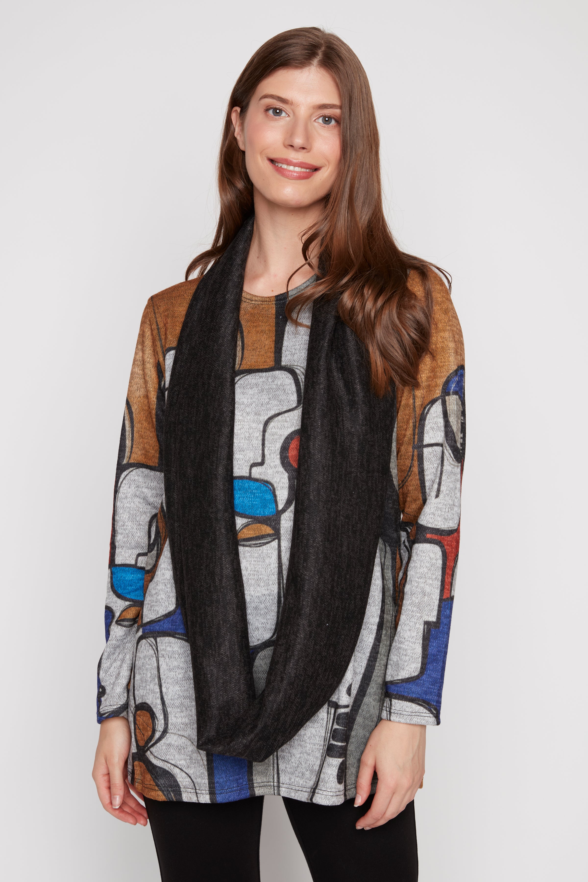 Abstract print tunic