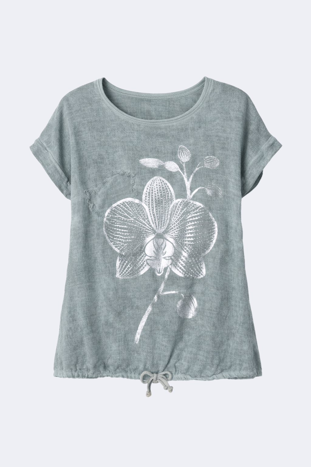 Floral heart print tunic