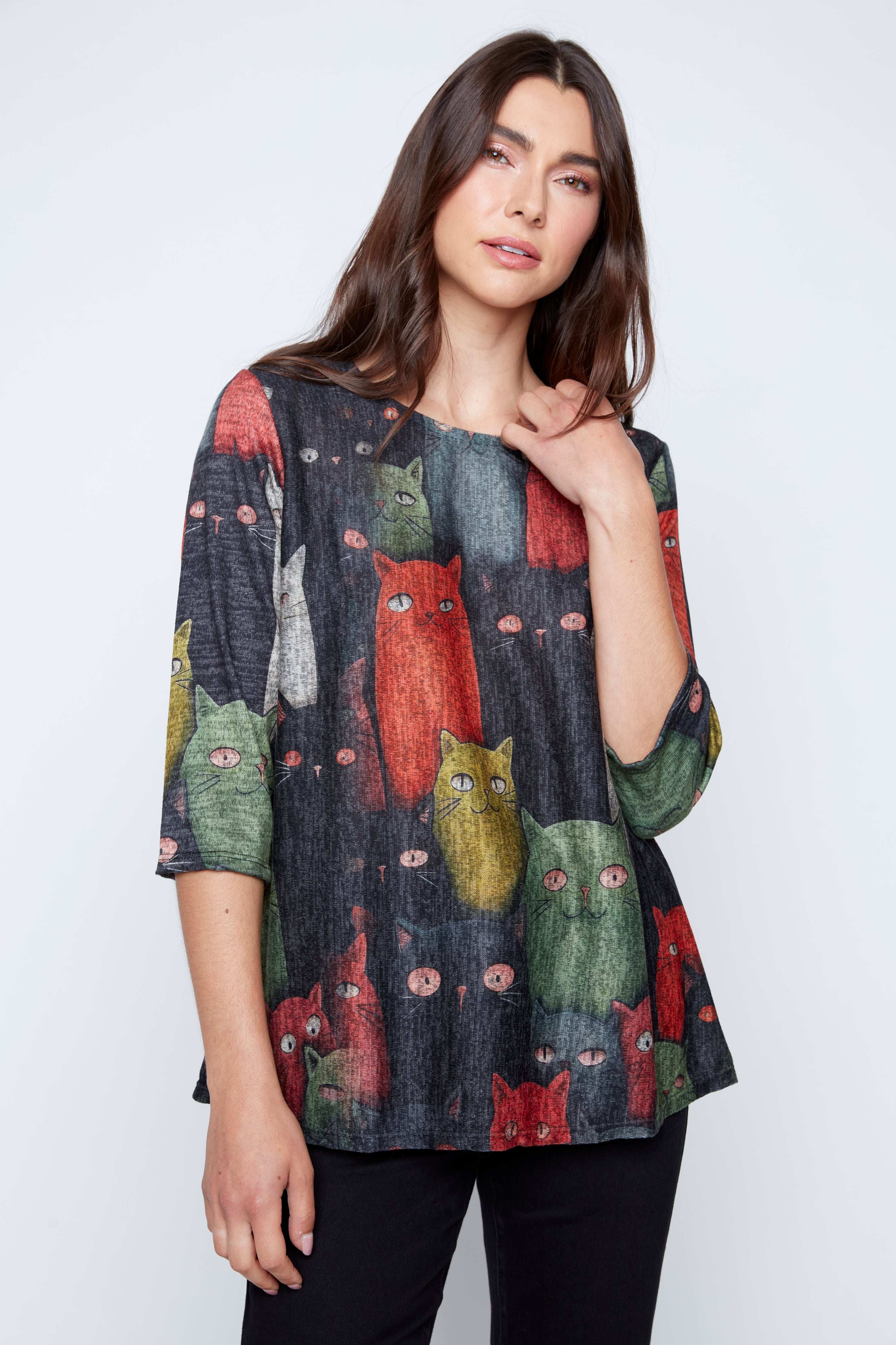 The cat crowd knit top