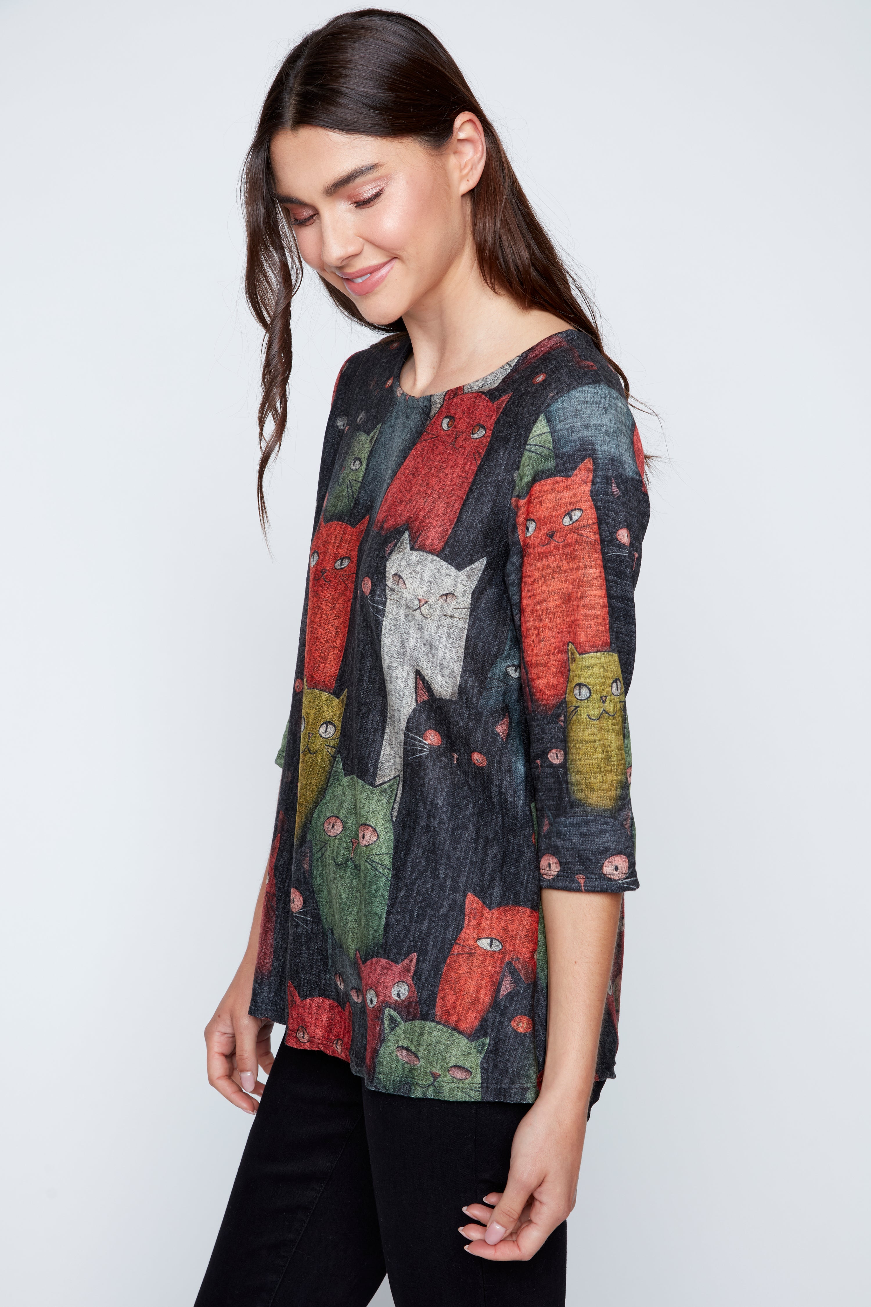 The cat crowd knit top