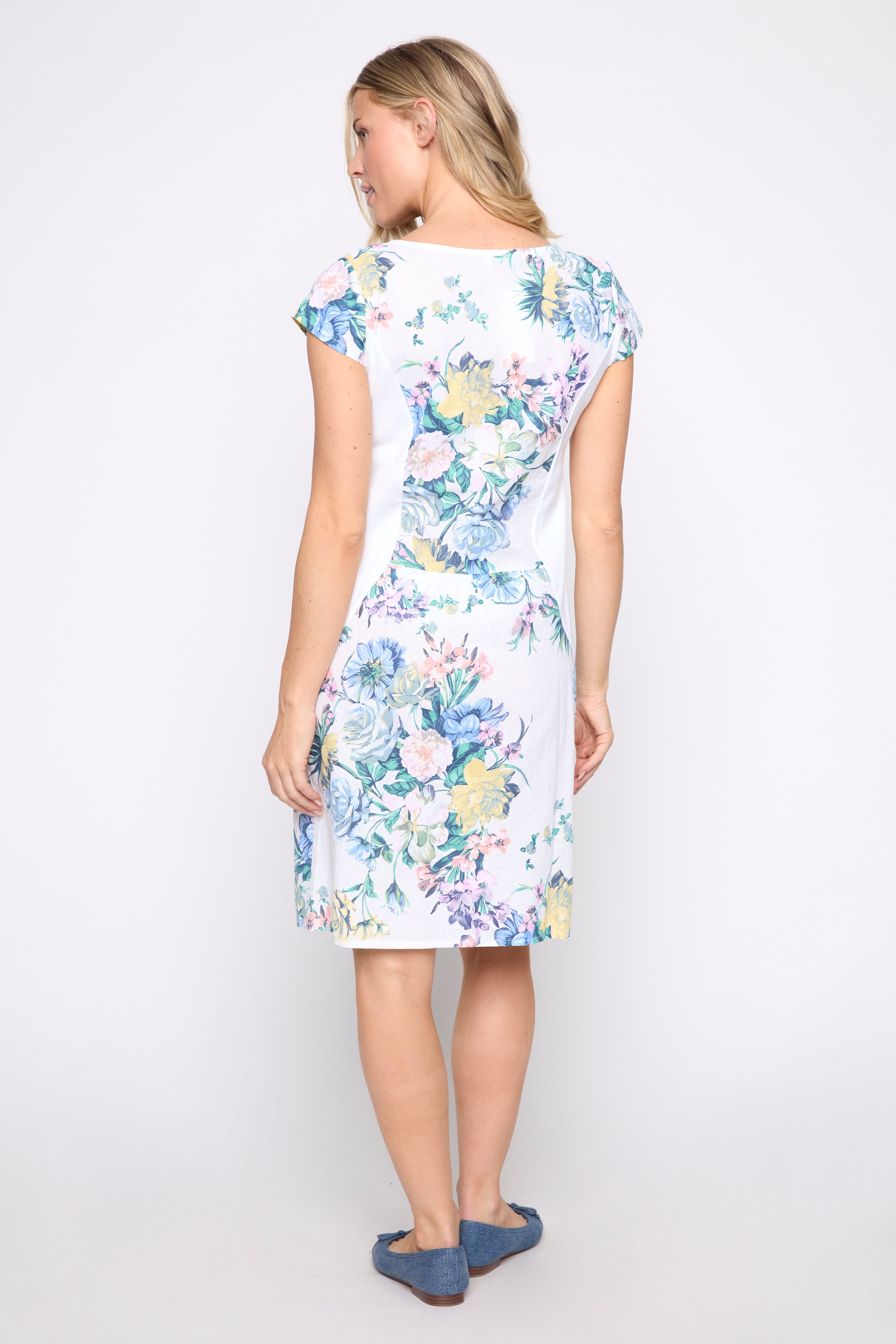 La robe à imprimé floral en mélange de coton