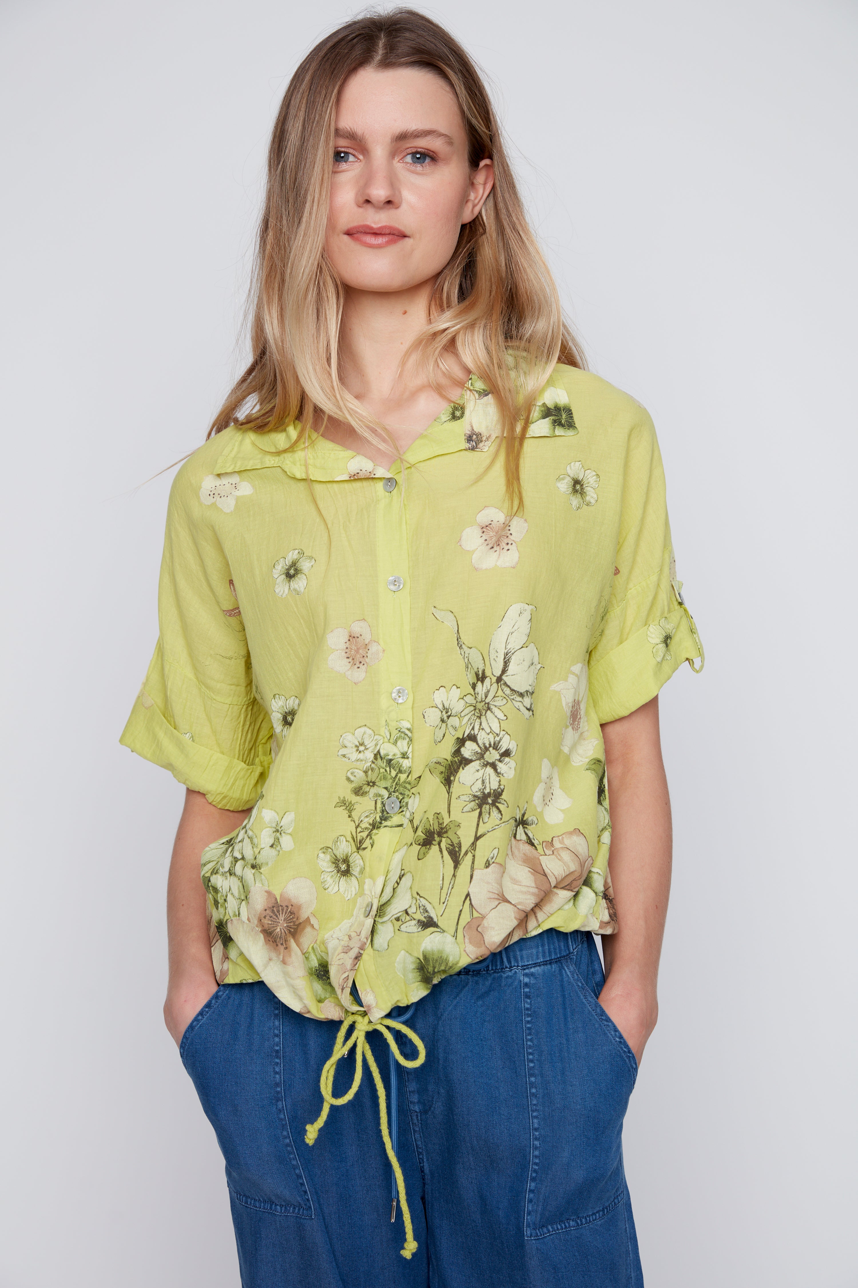 Floral print blouse