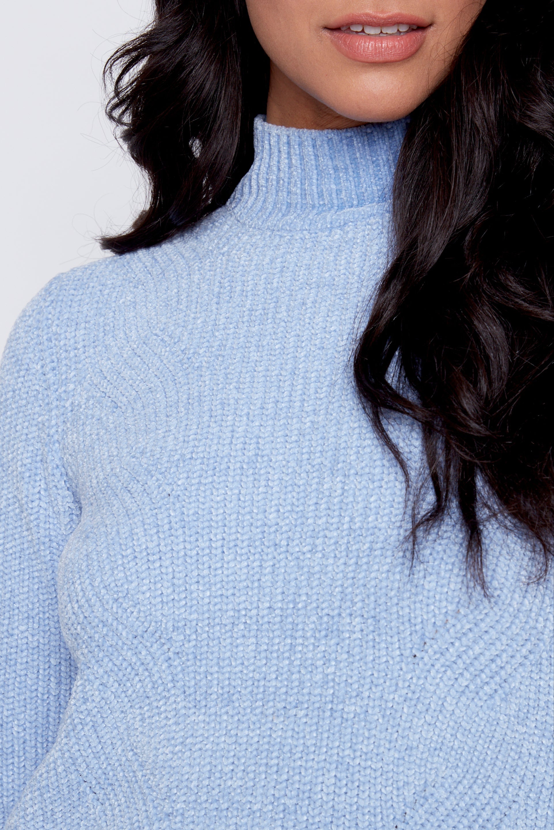 Solid chenille sweater