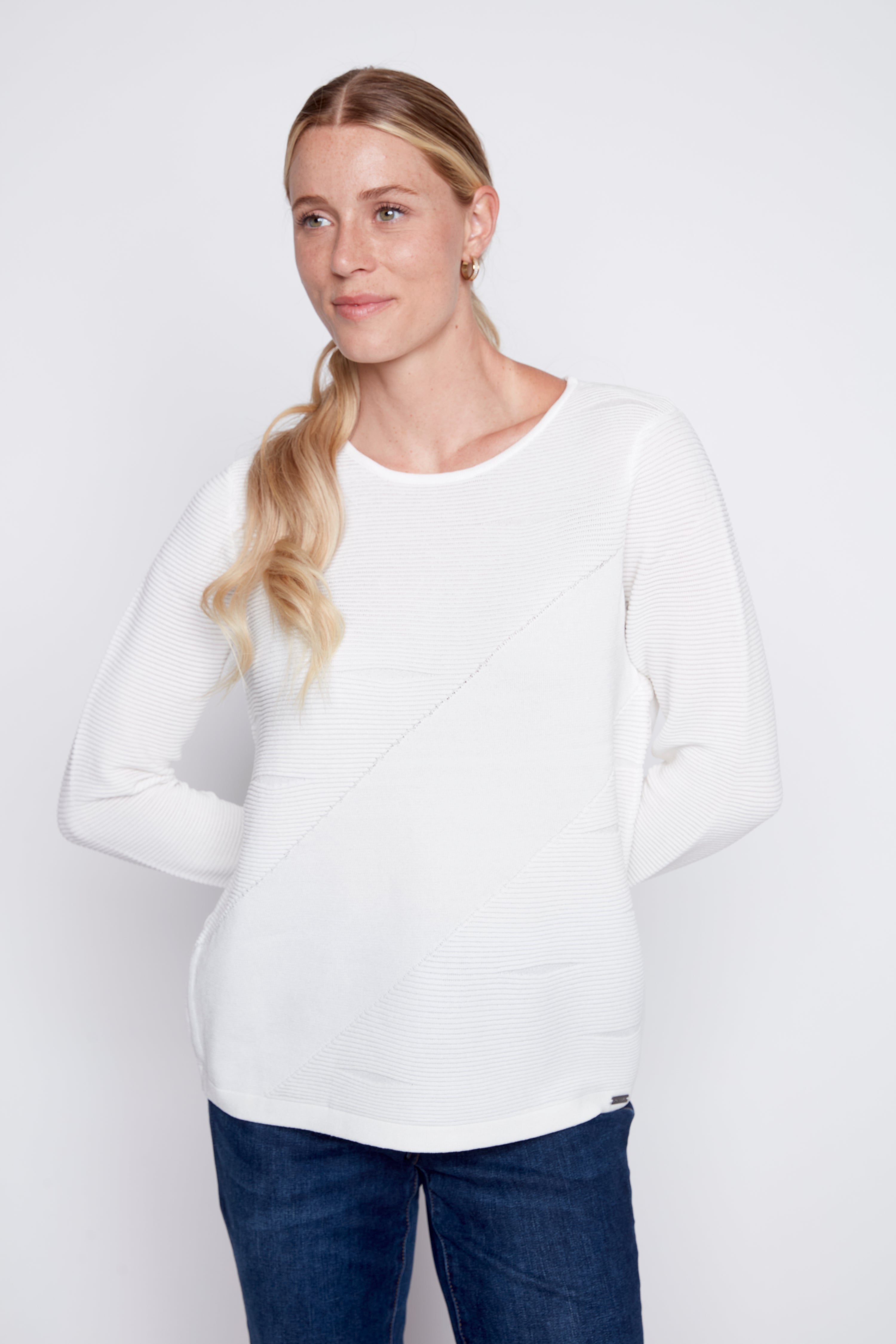 Ottoman stitch sweater