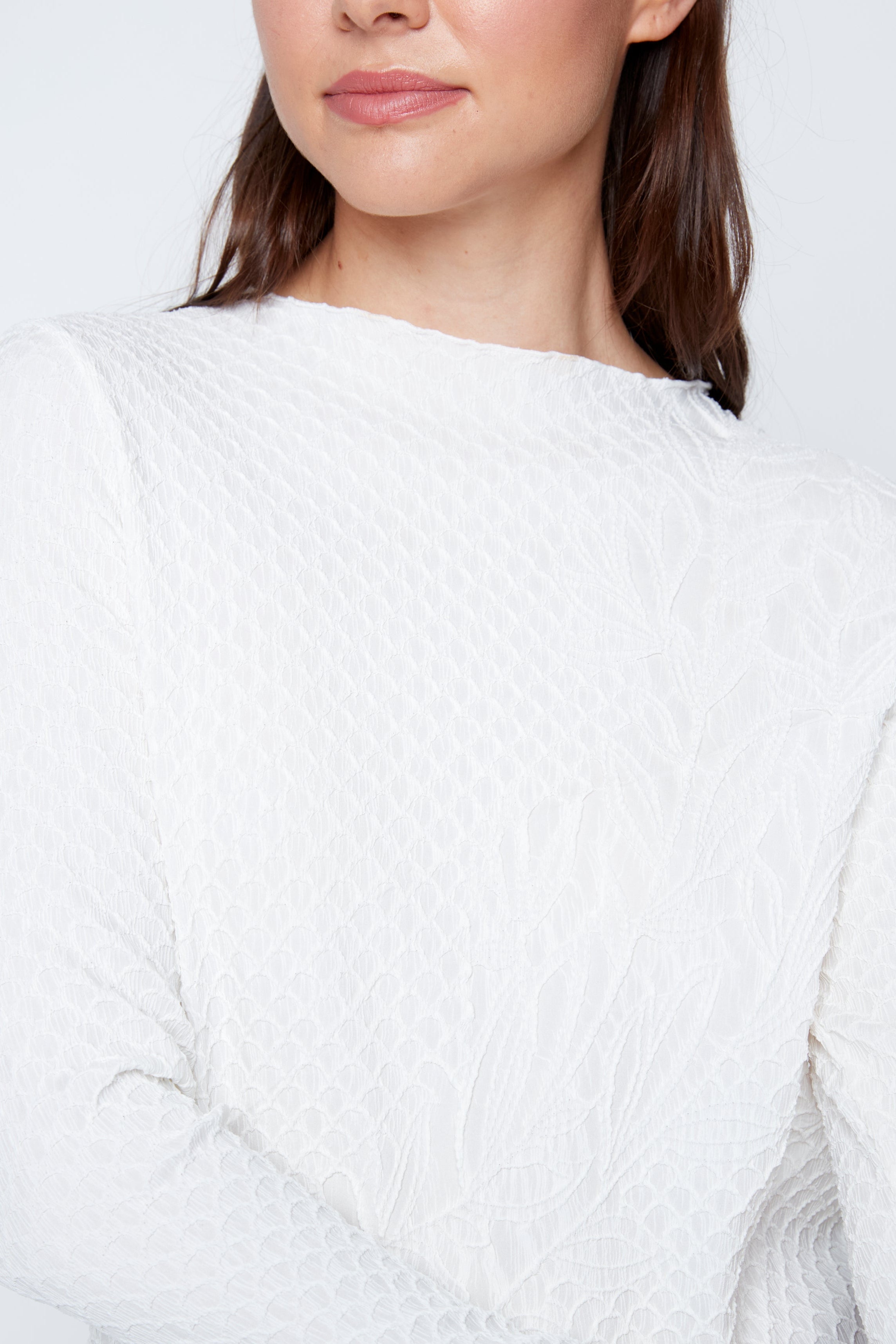 Floral pleated top