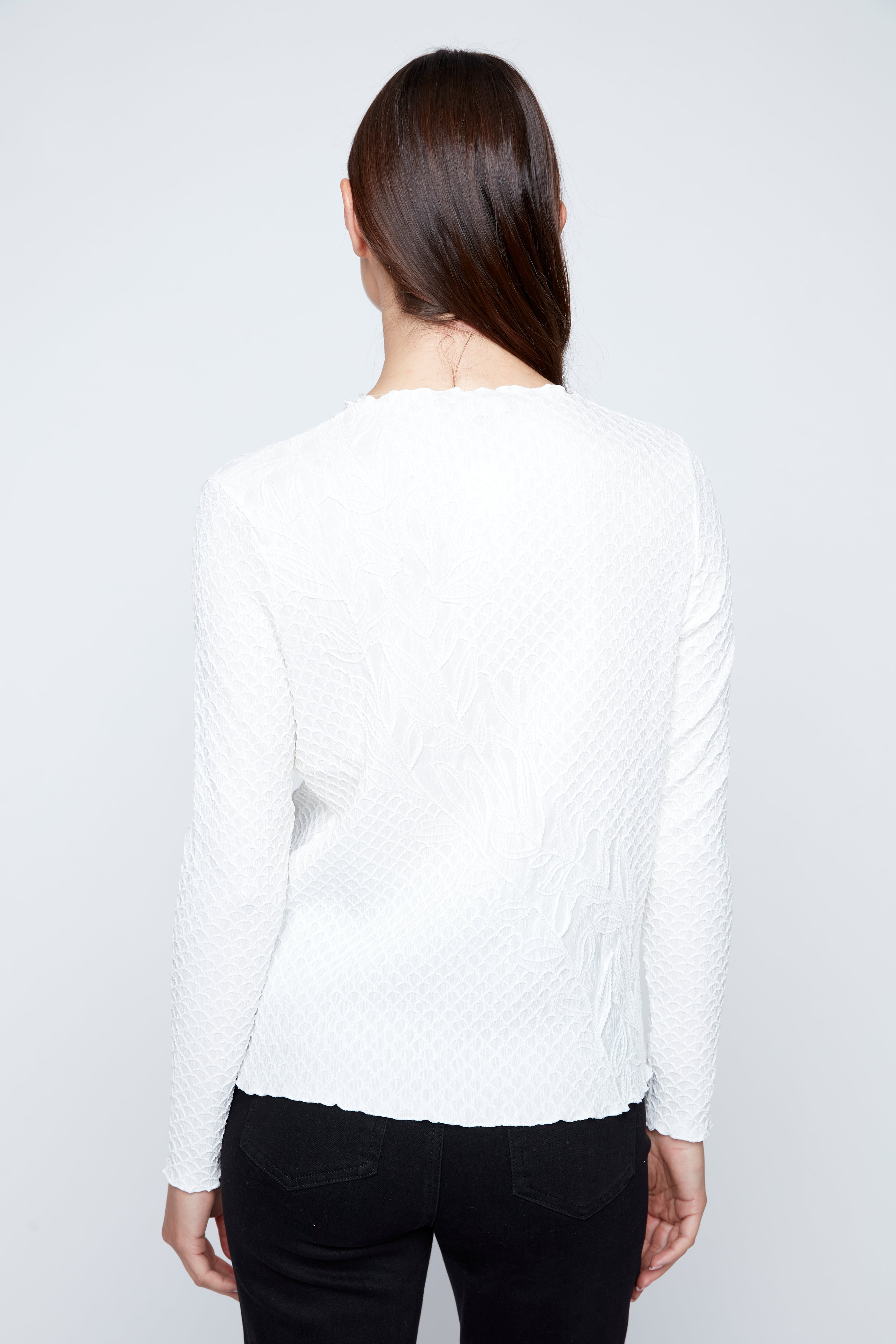 Floral pleated top