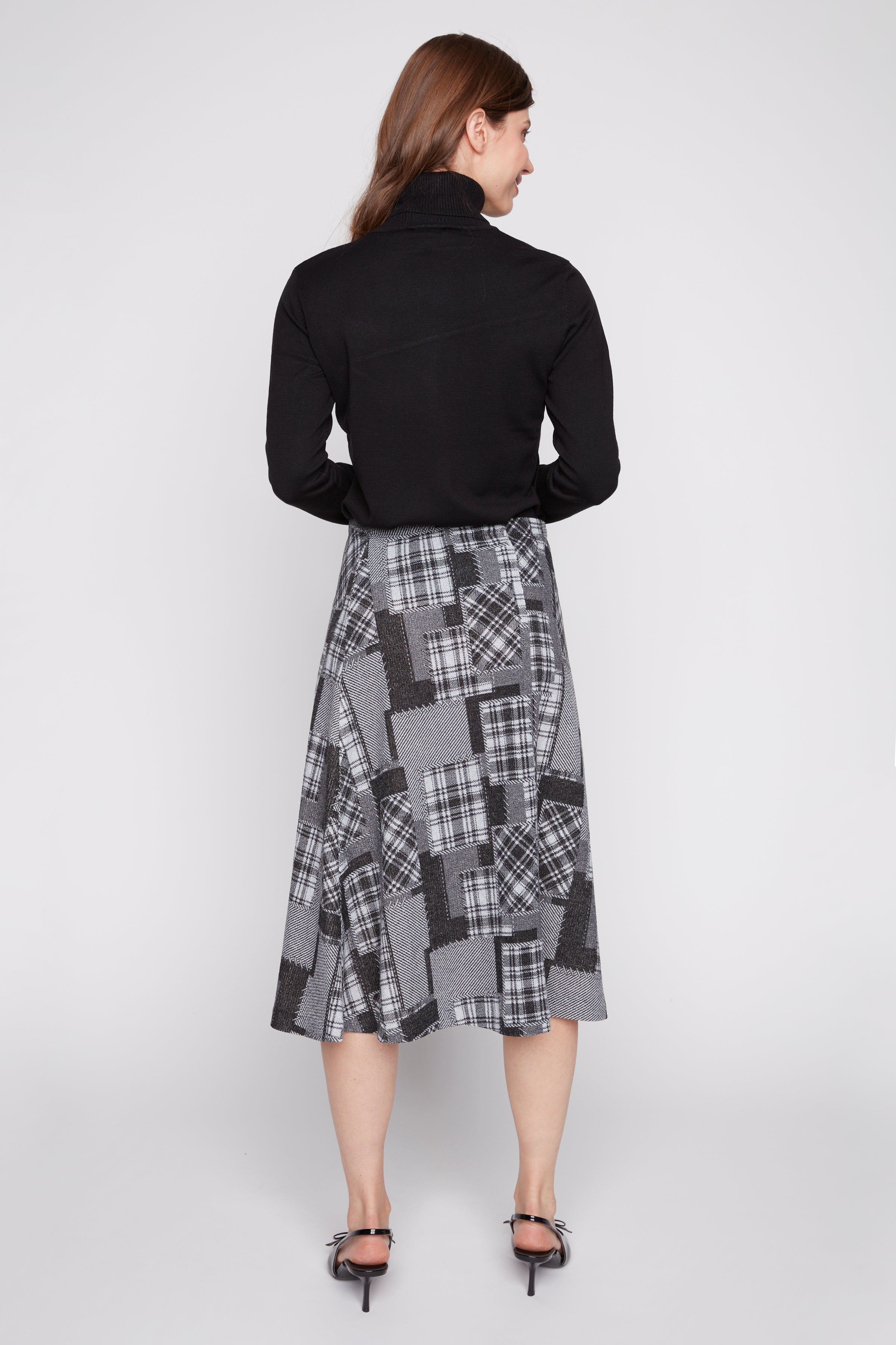 Patchwork design skirt