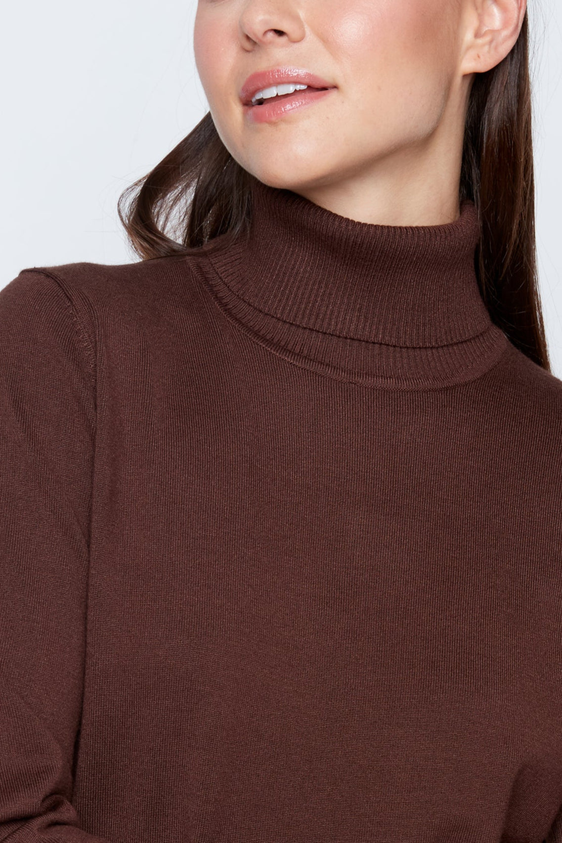 Solid turtleneck sweater