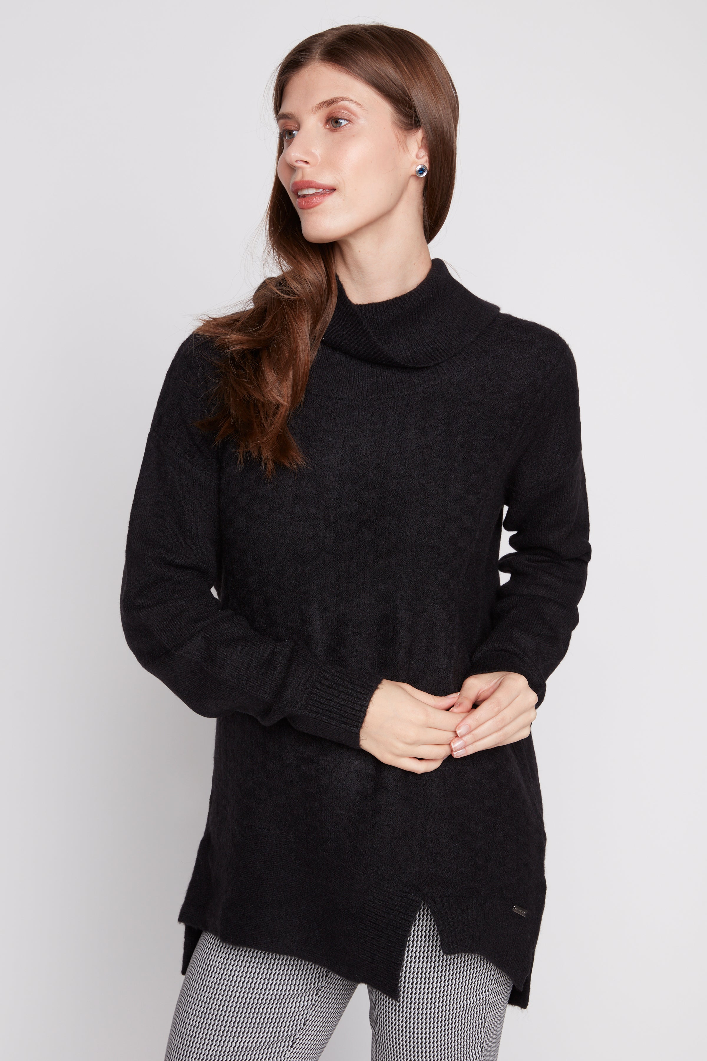 Le pull à ourlet asymétrique