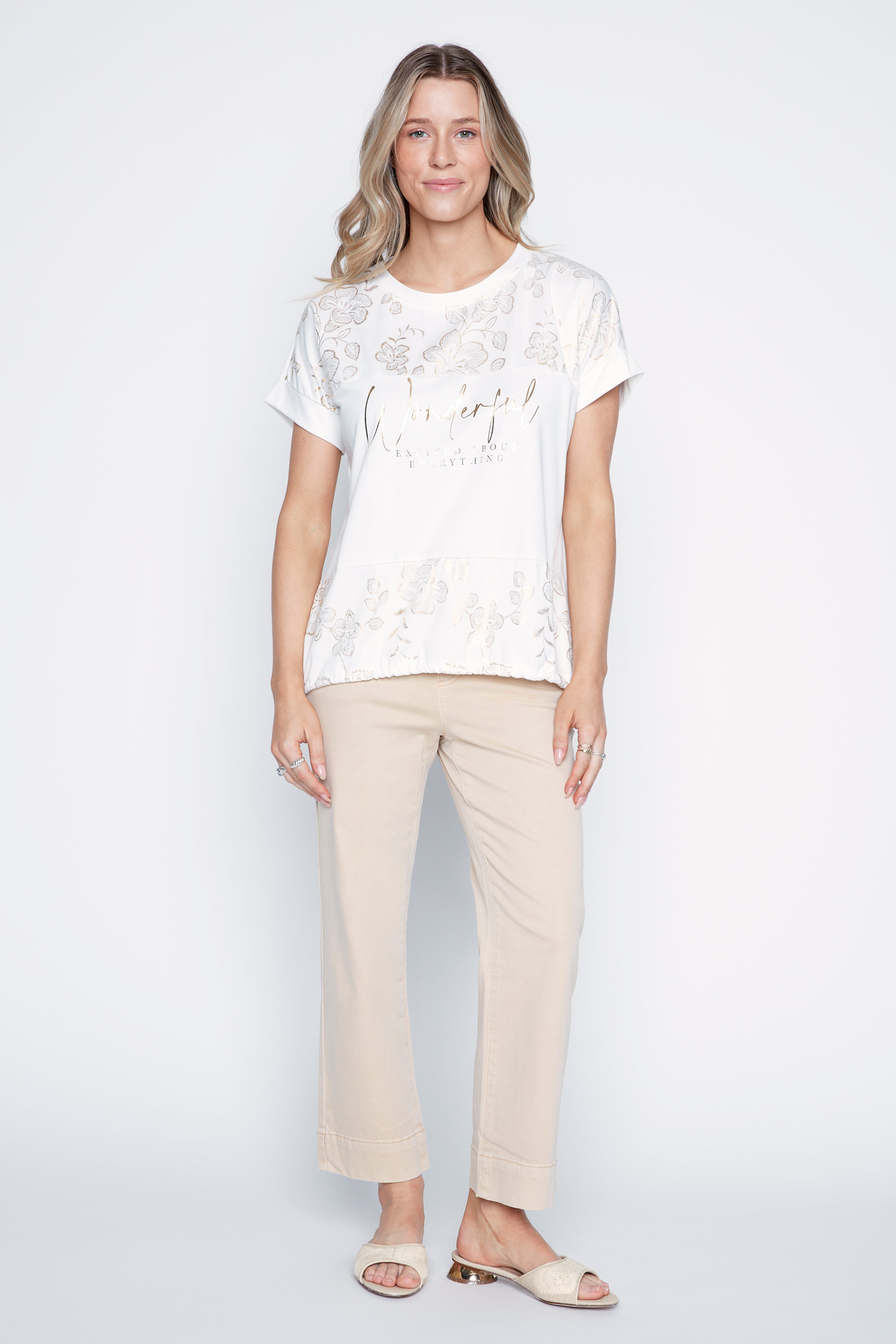 Foil border print top