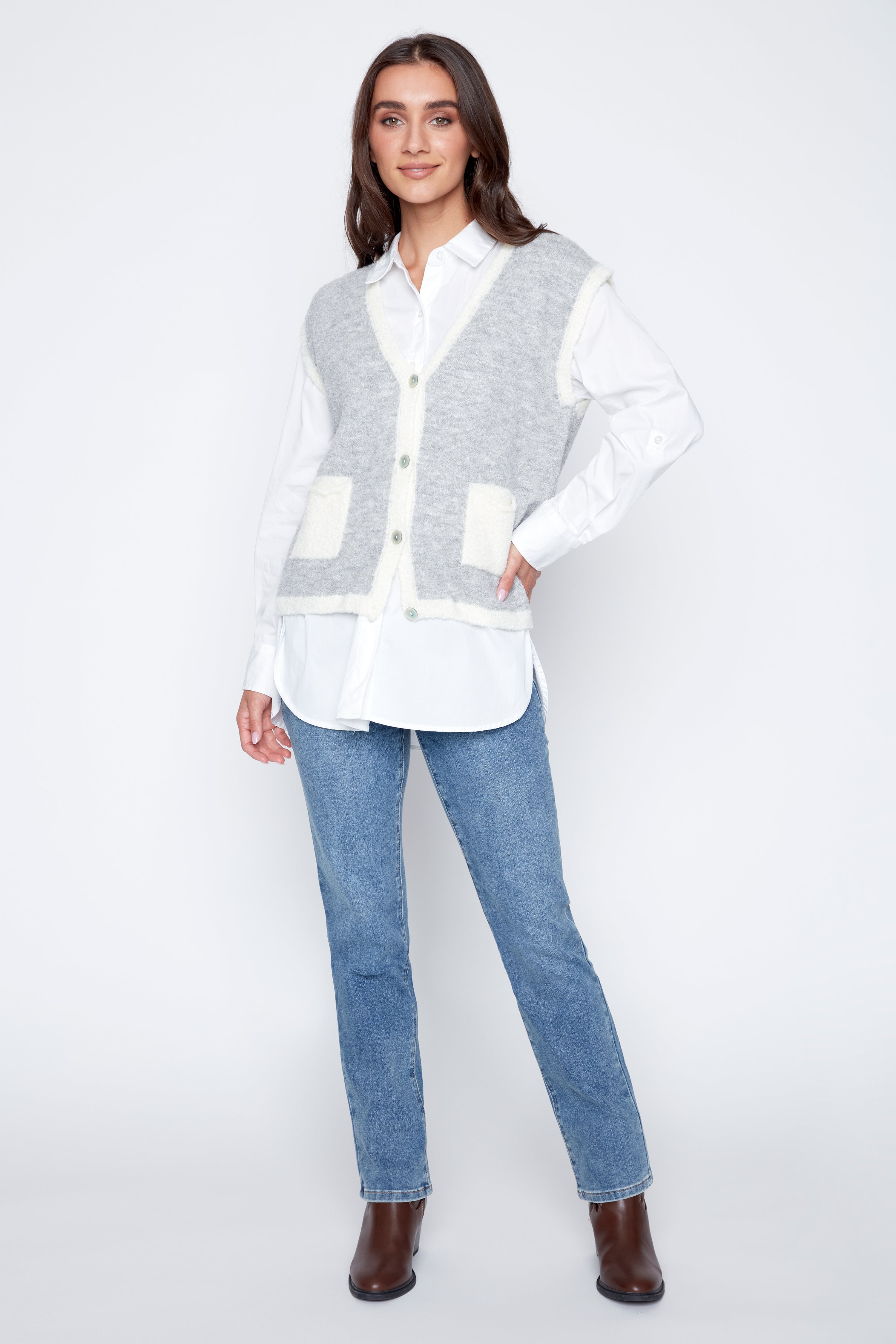 Two tone vest