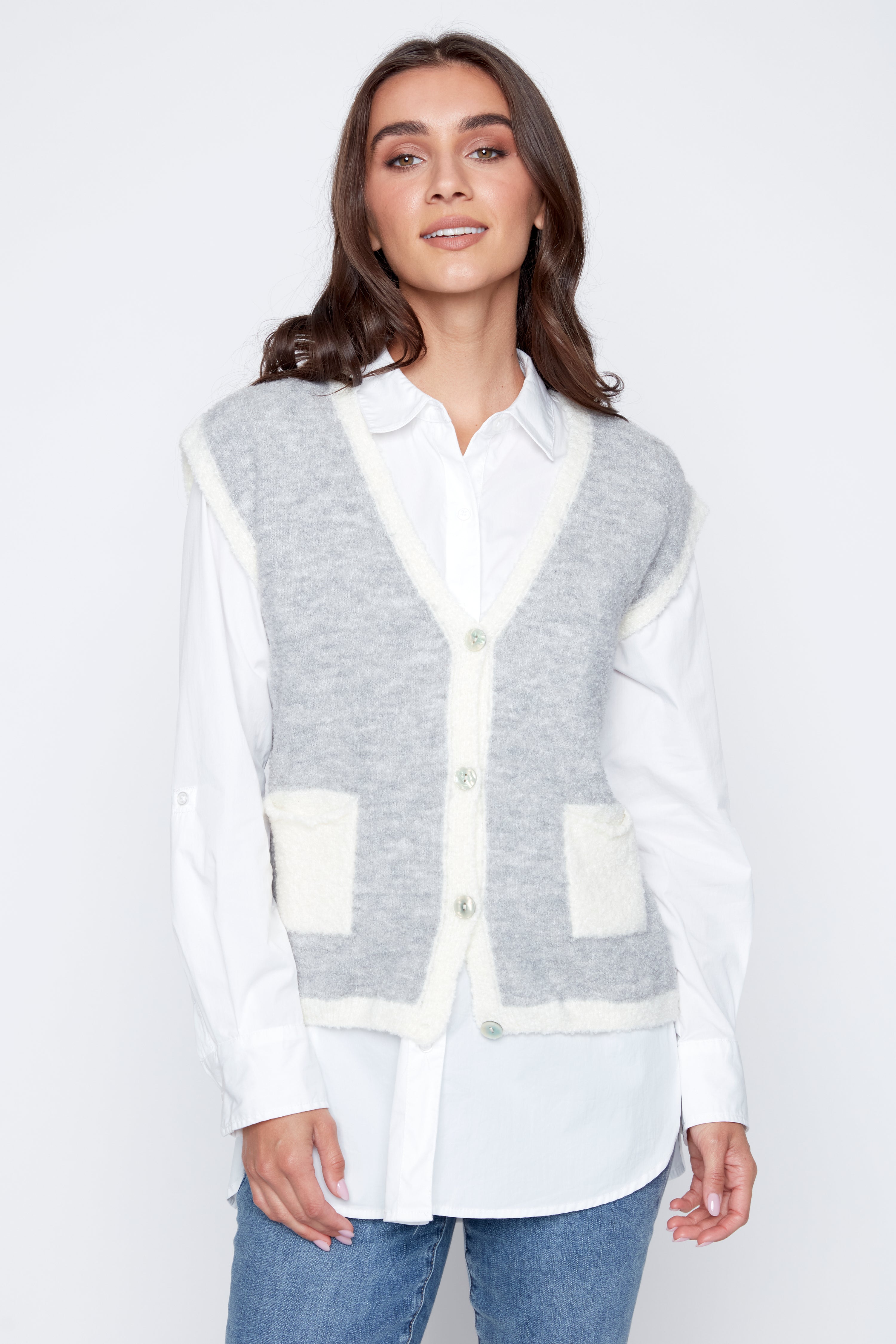 Two tone vest