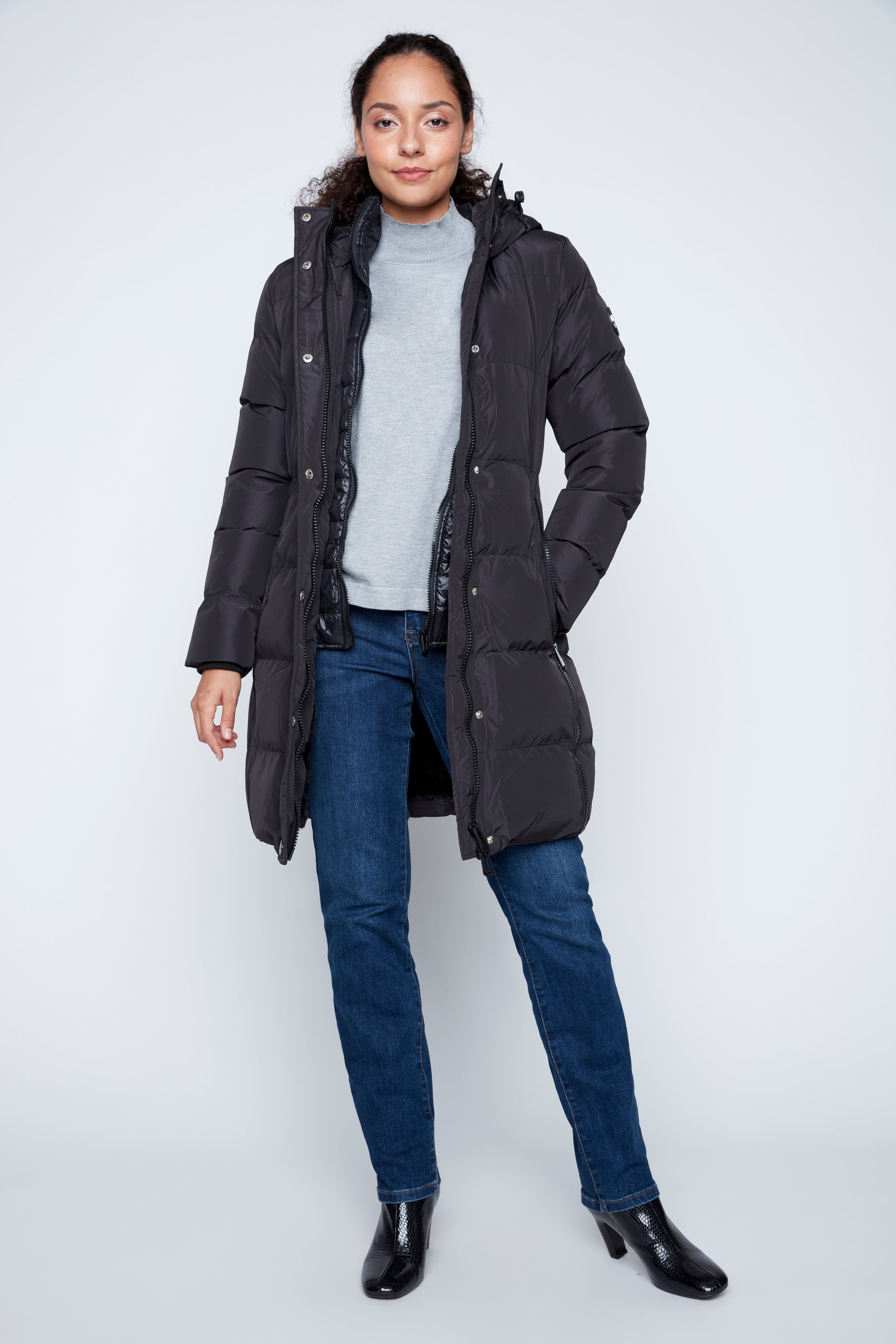 Hooded puffer jacket