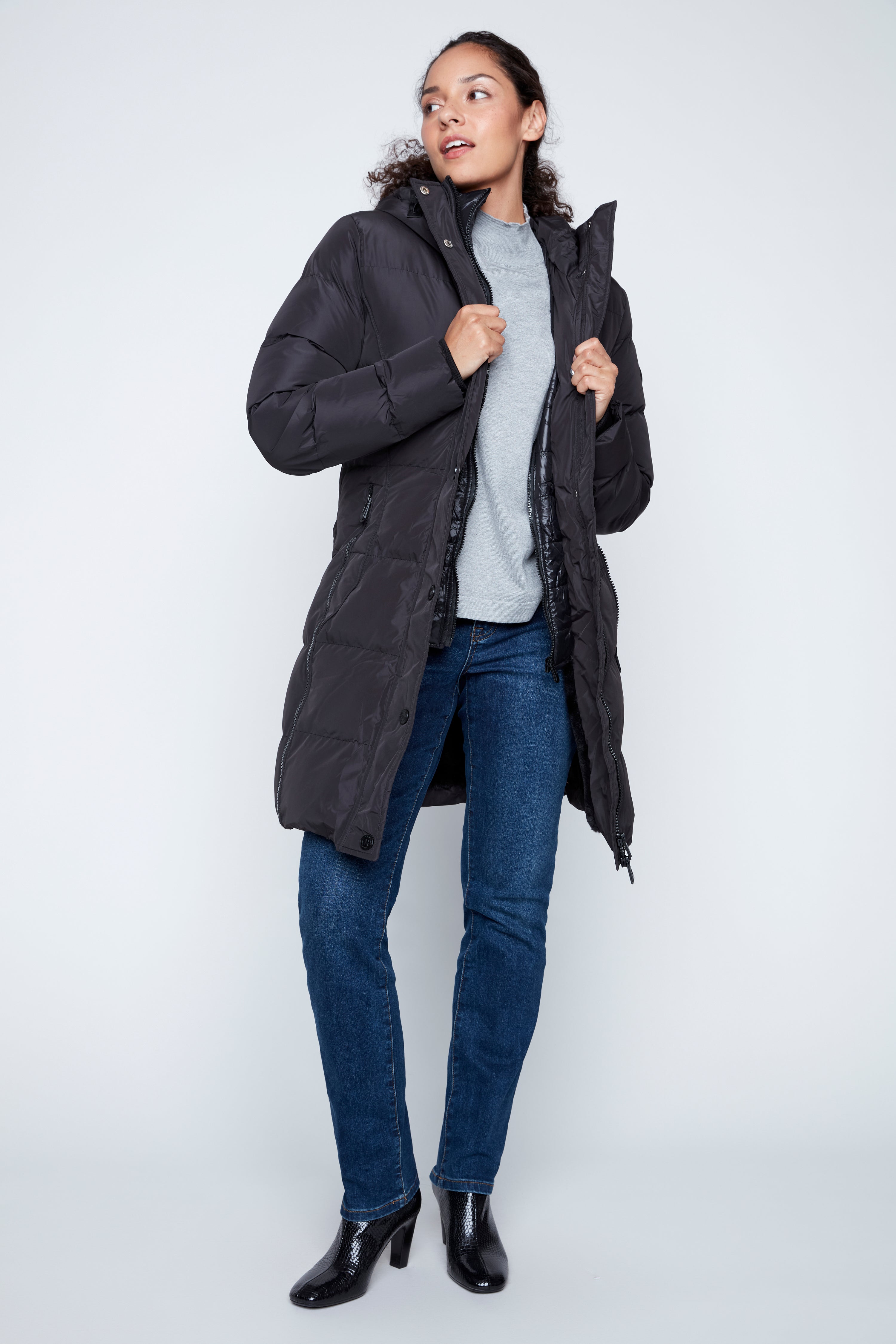 Hooded puffer jacket