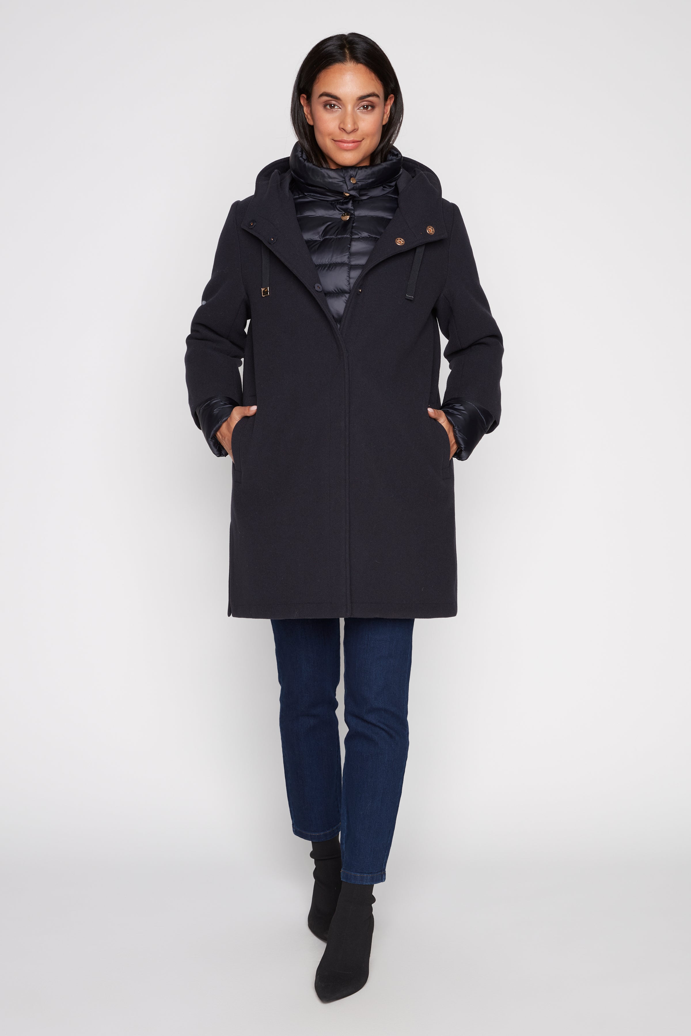 Le manteau 3 en 1 en polyfill et laine