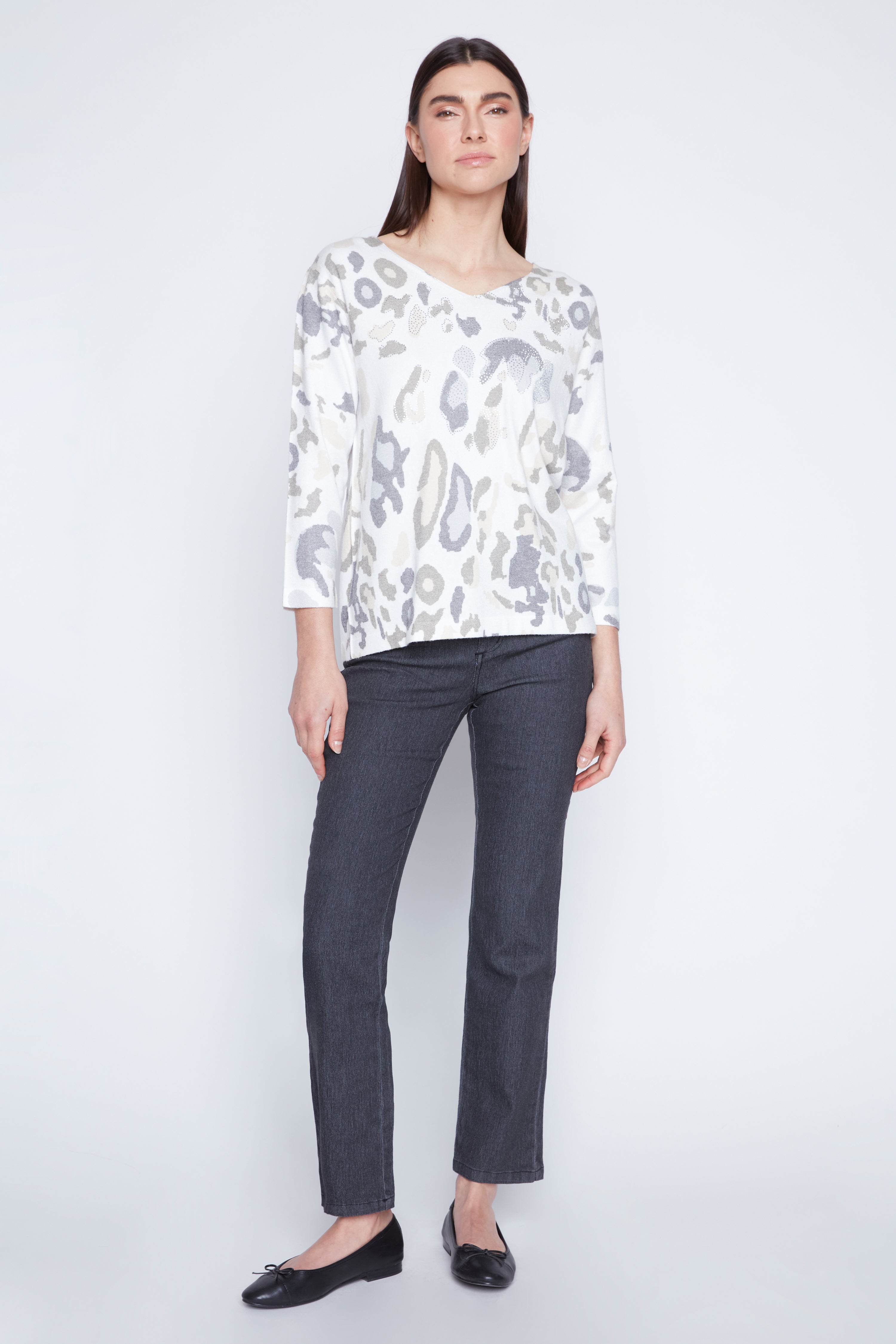 Animal print sweater