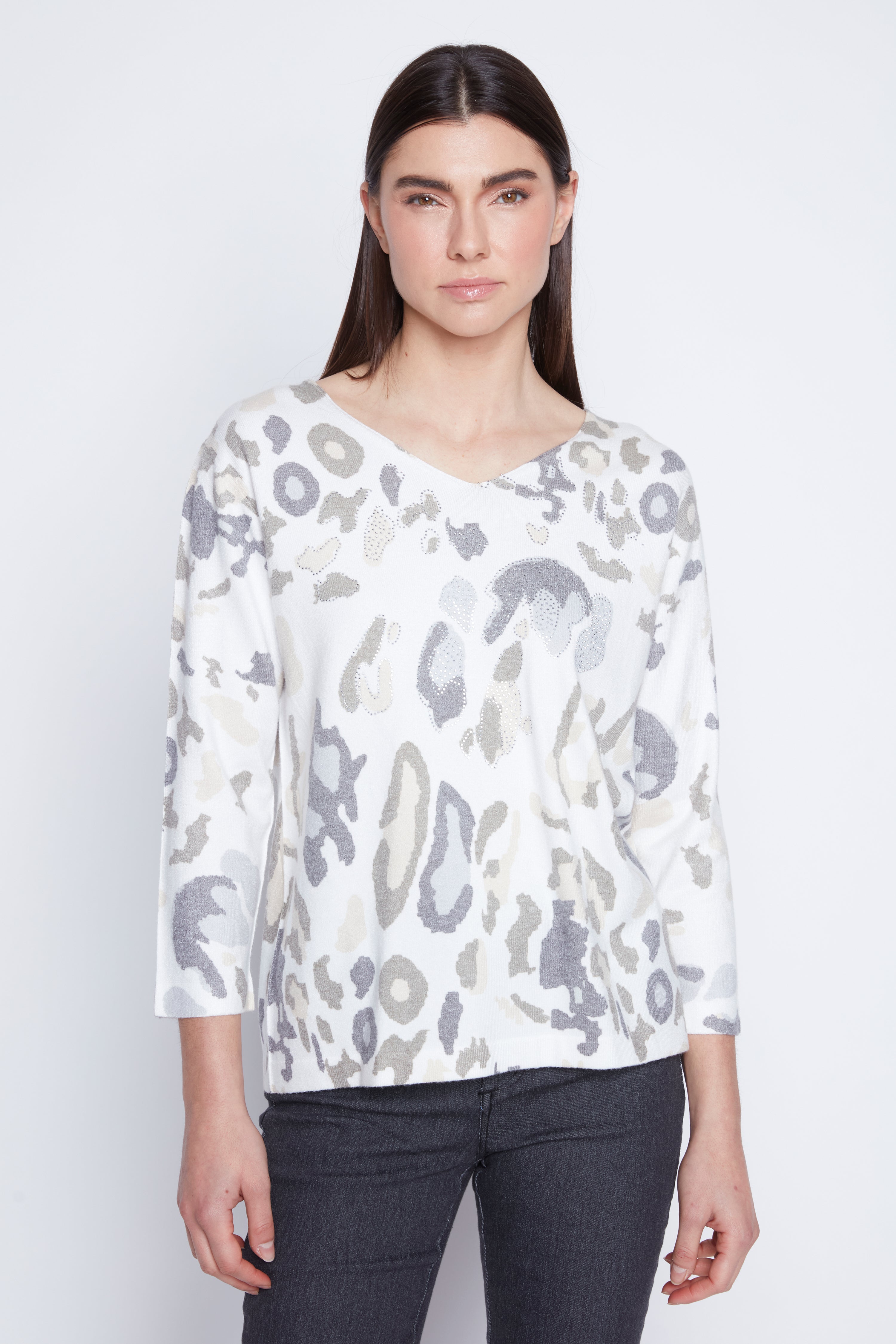 Animal print sweater