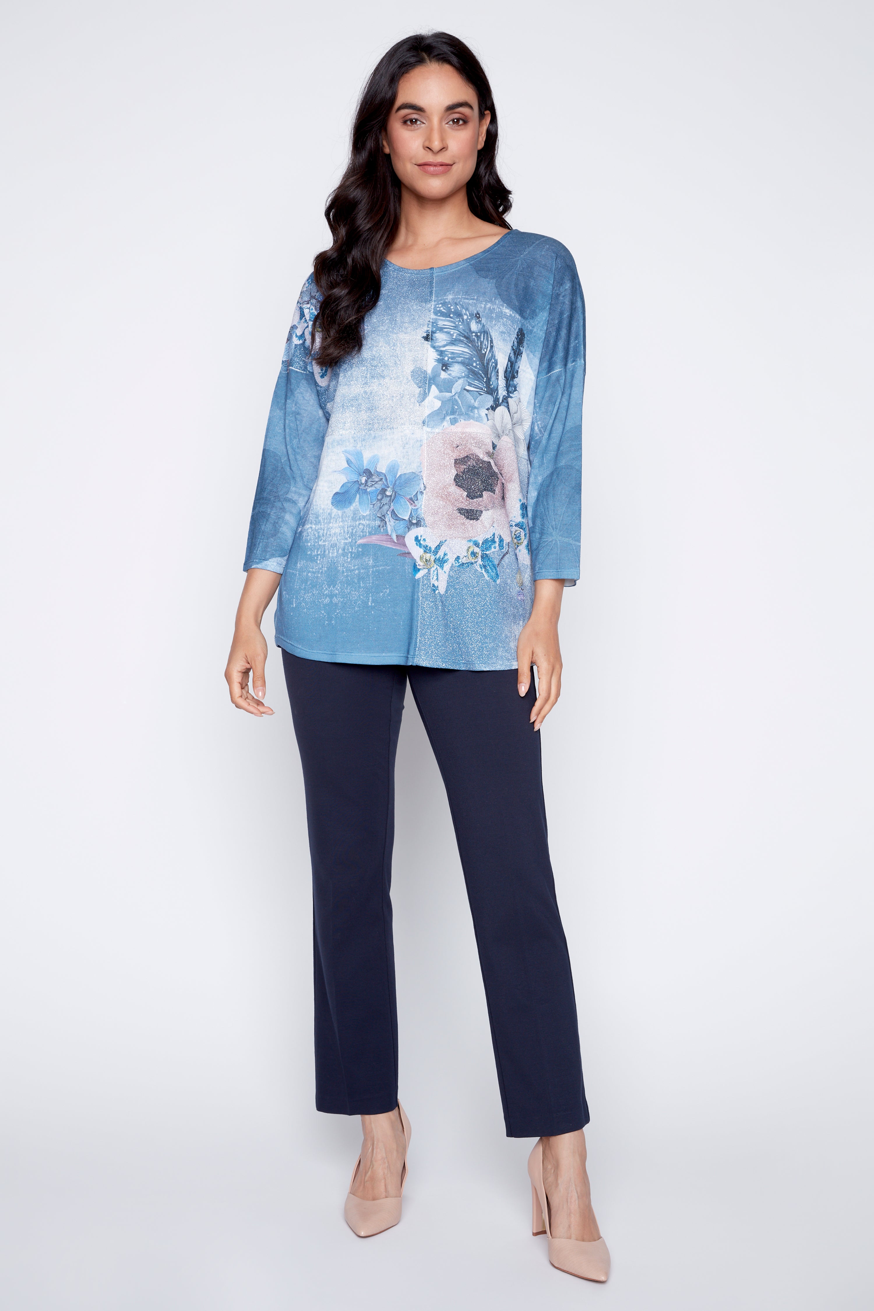 Floral print tunic