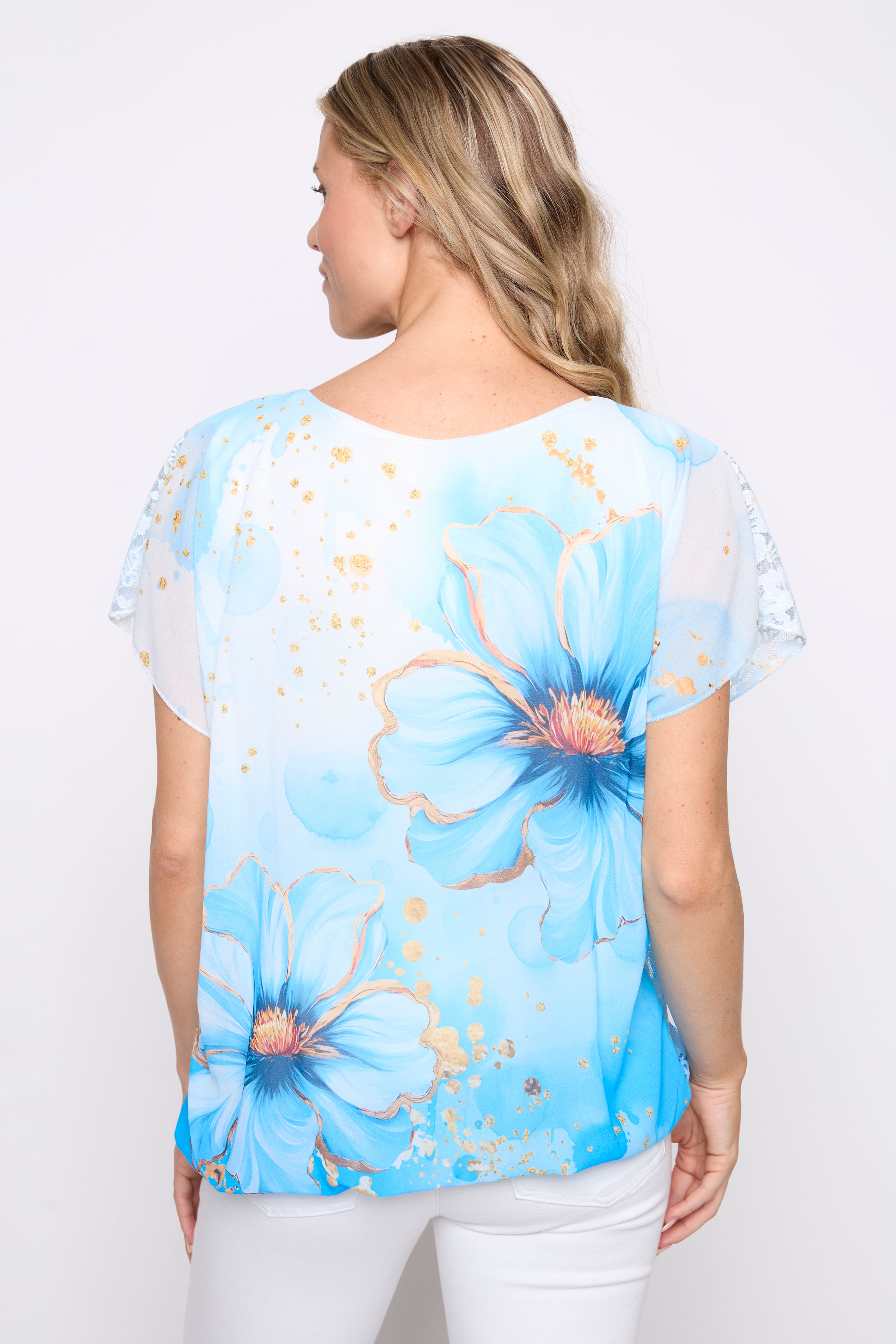 Floral lace top