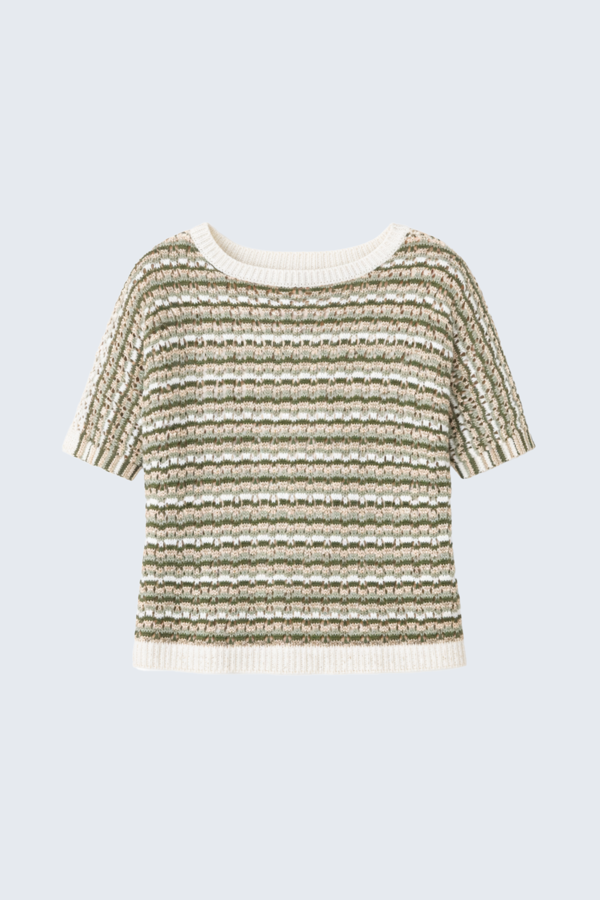 Stripe crochet sweater