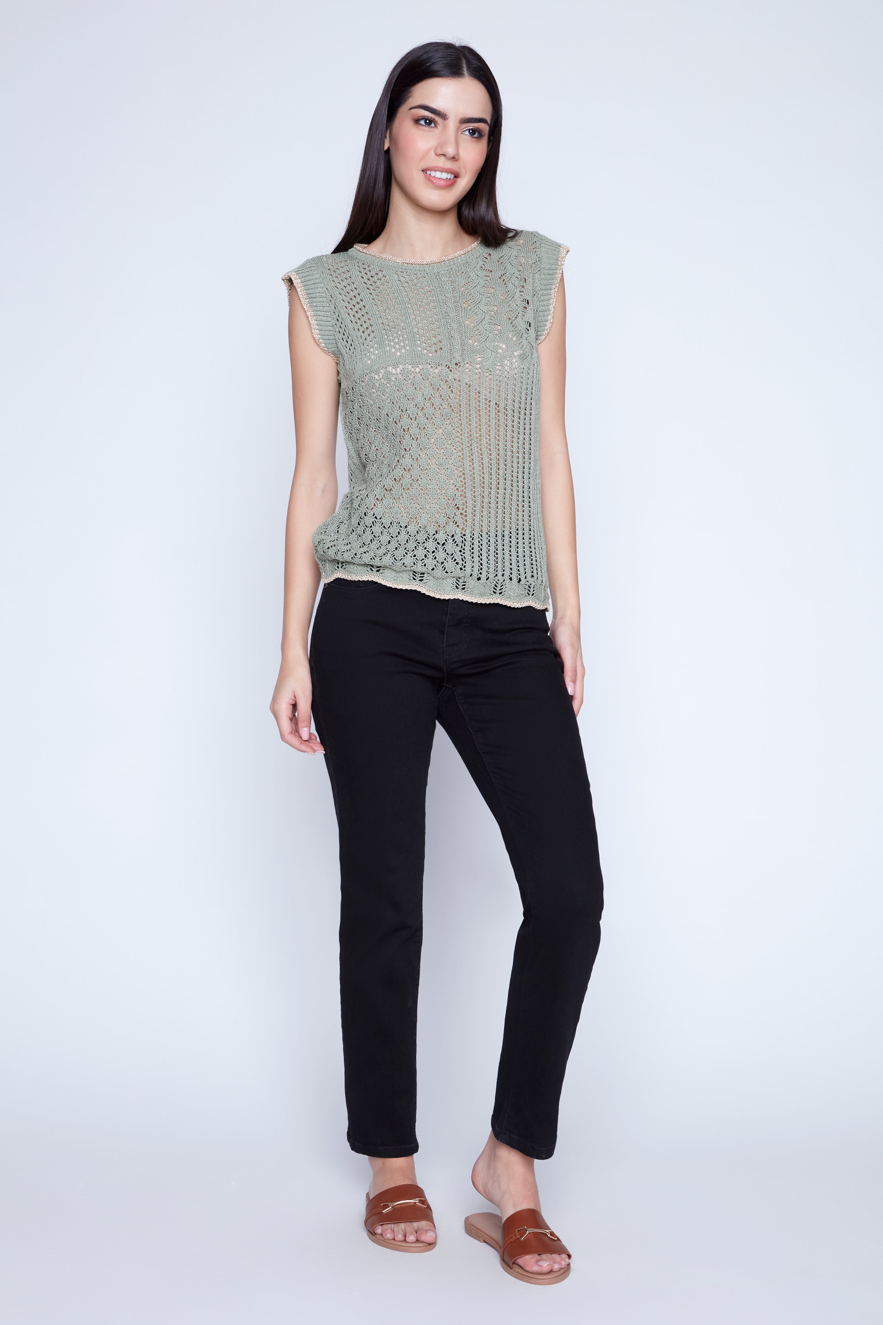 Patchwork crochet sweater