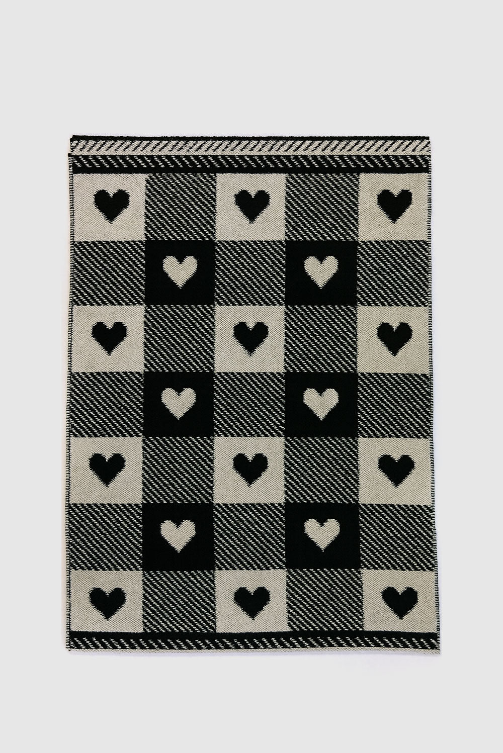 Hearts print scarf