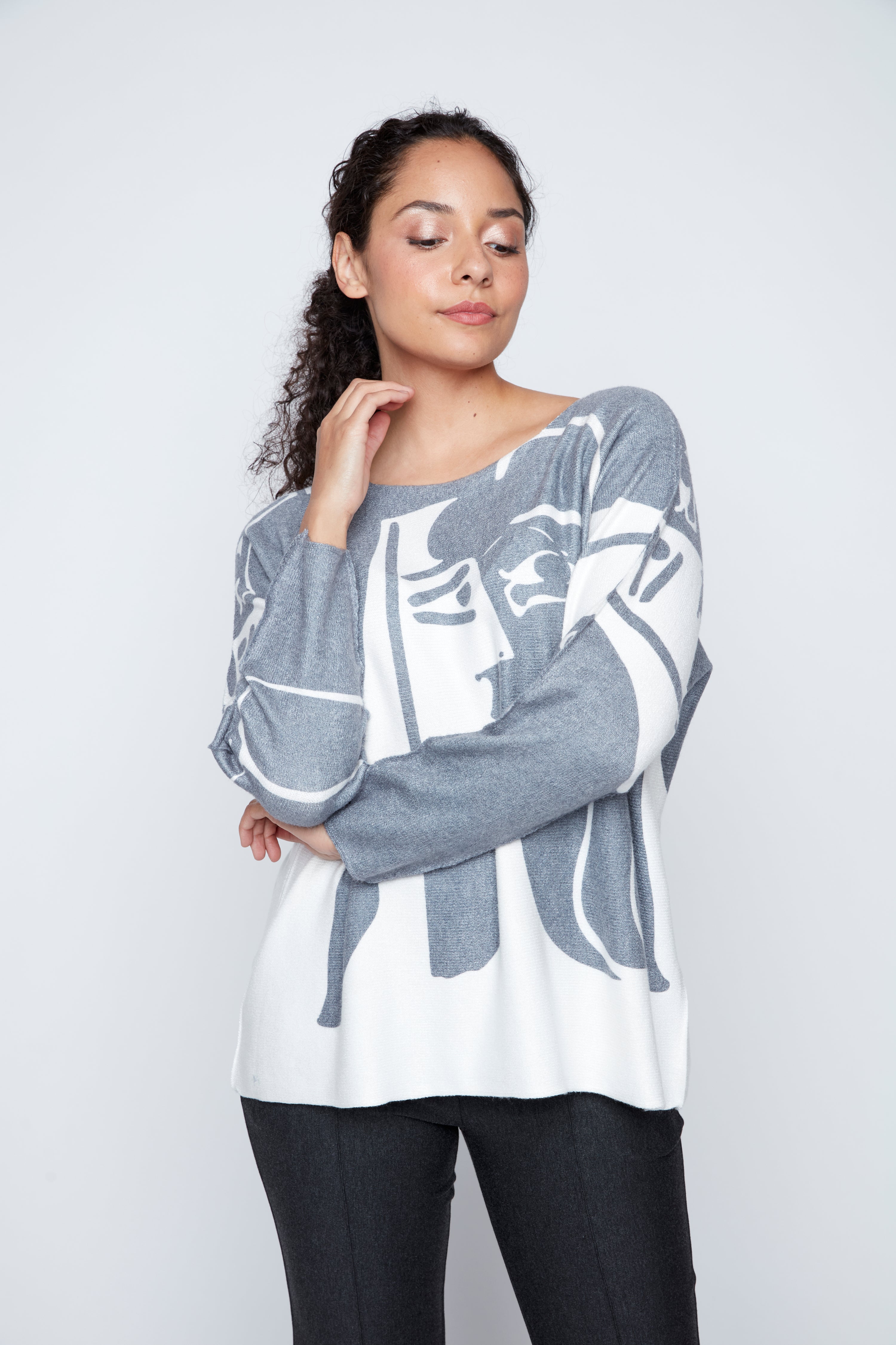 Picasso face sweater