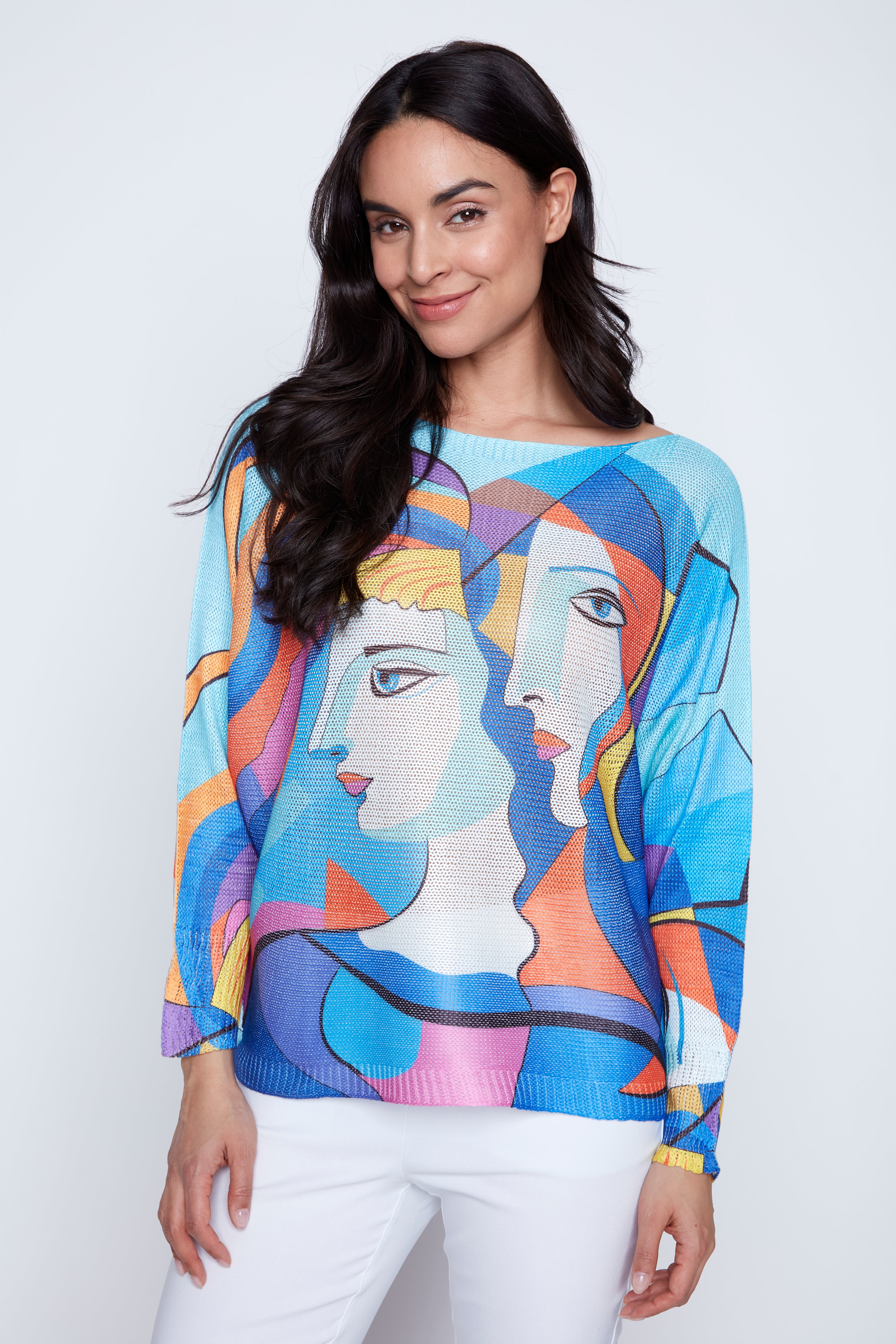 Le pull à imprimé Picasso