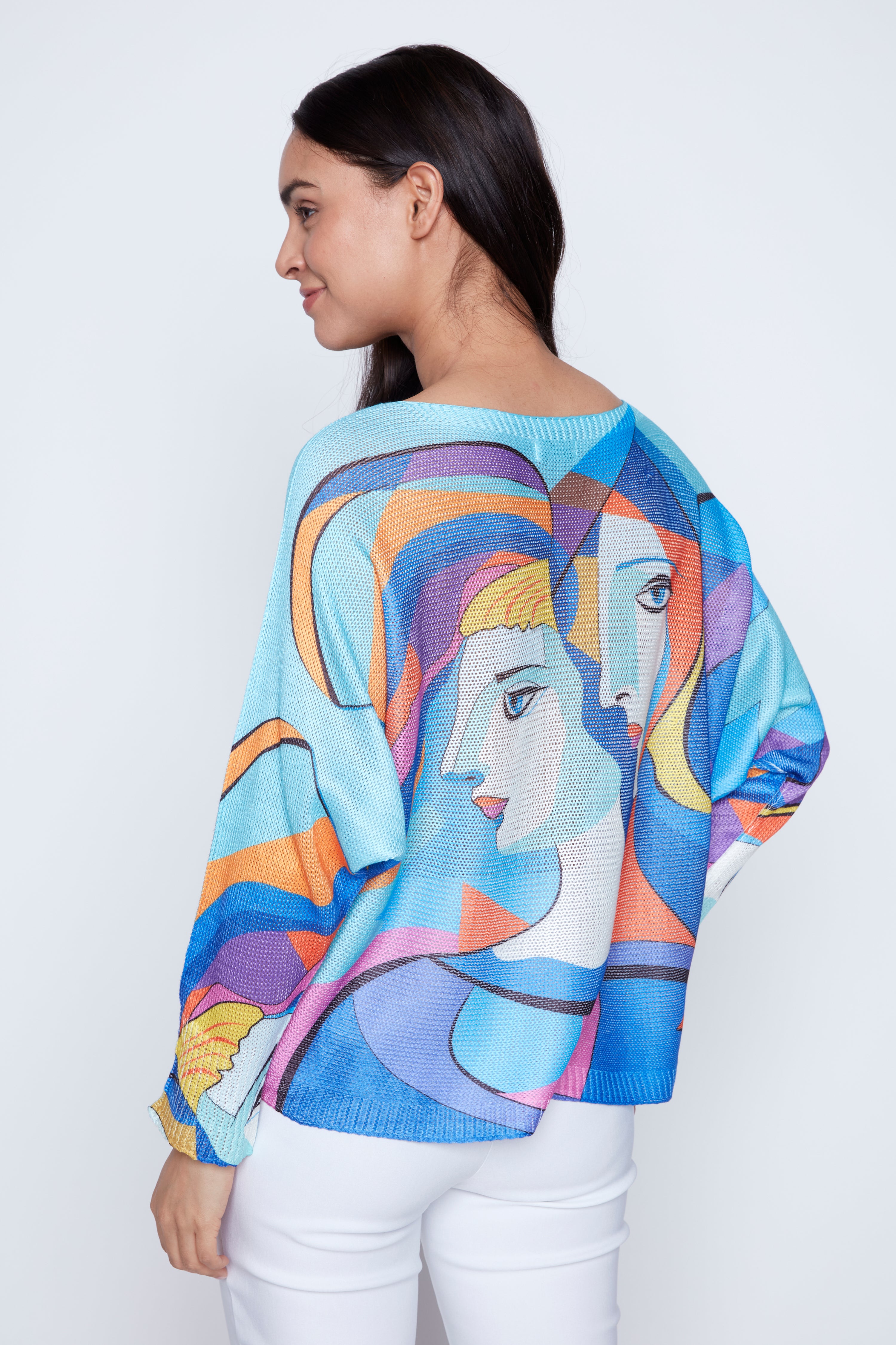 Le pull à imprimé Picasso