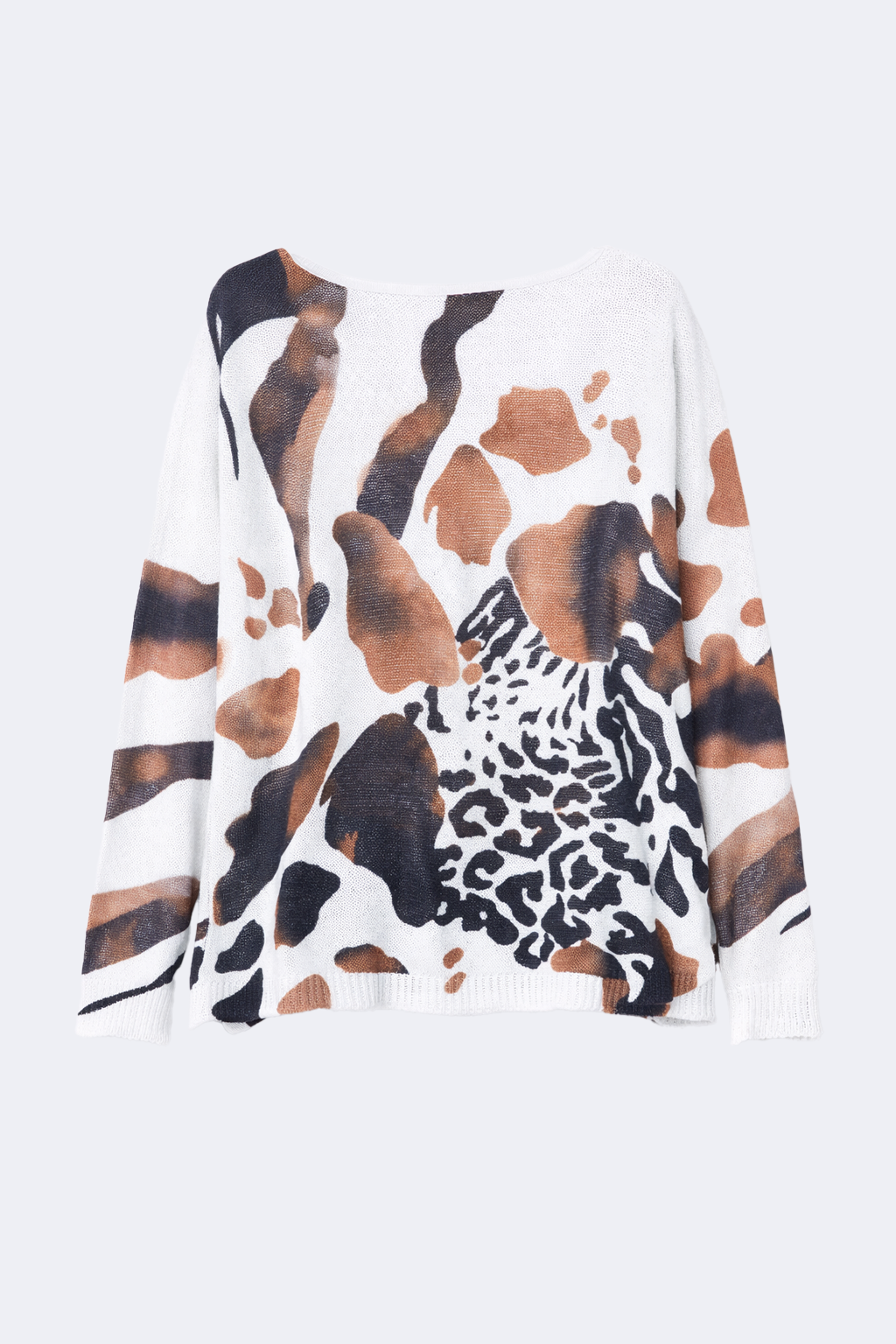 Le pull à imprimé animalier