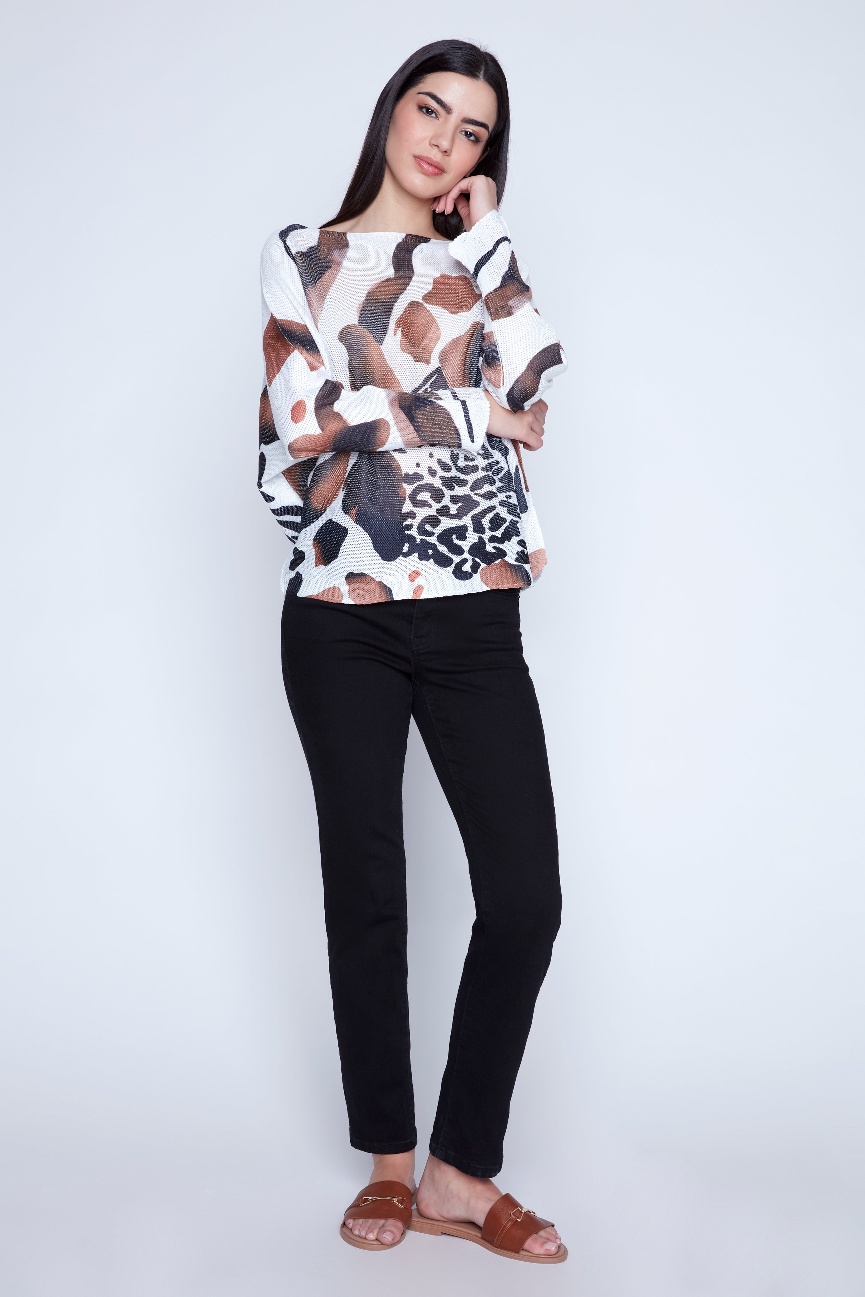 Le pull à imprimé animalier