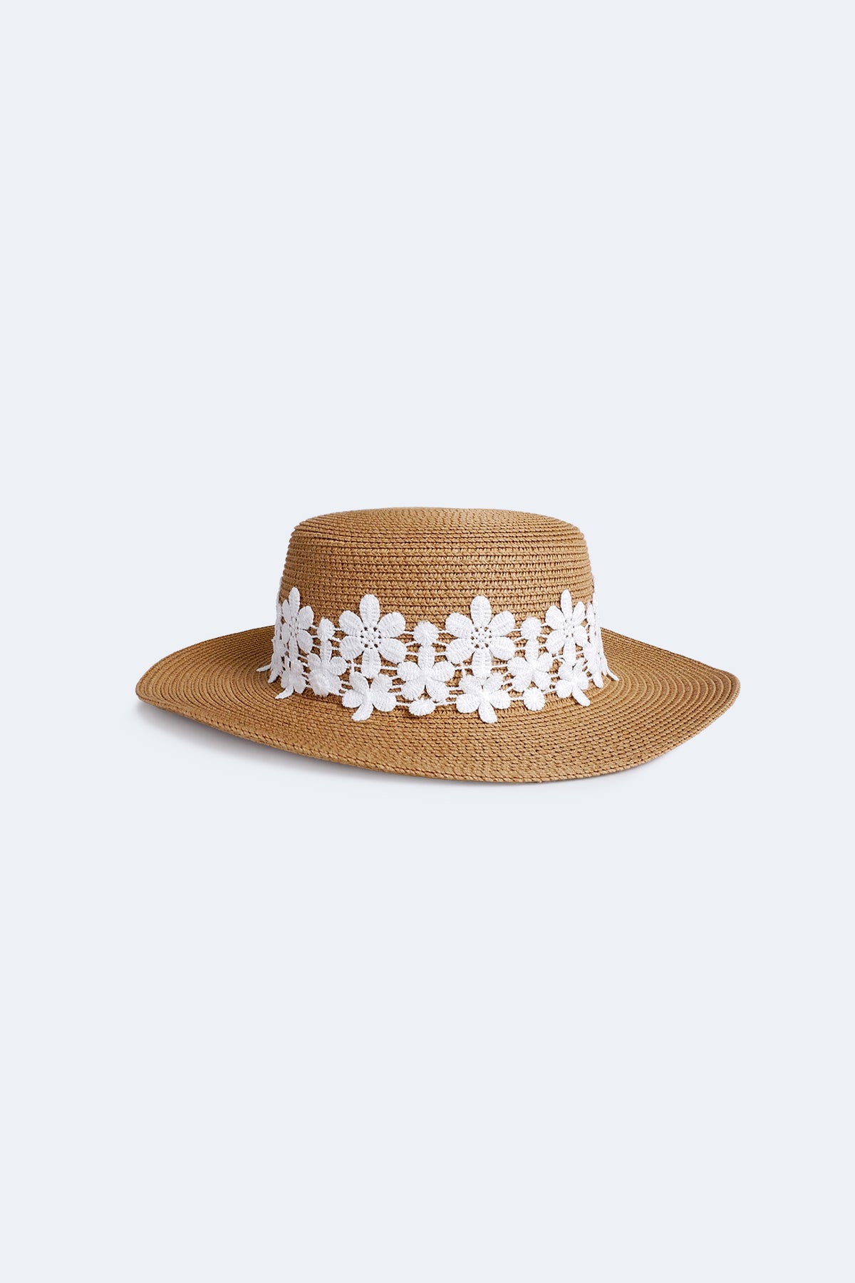 Le chapeau de soleil à bordure en dentelle