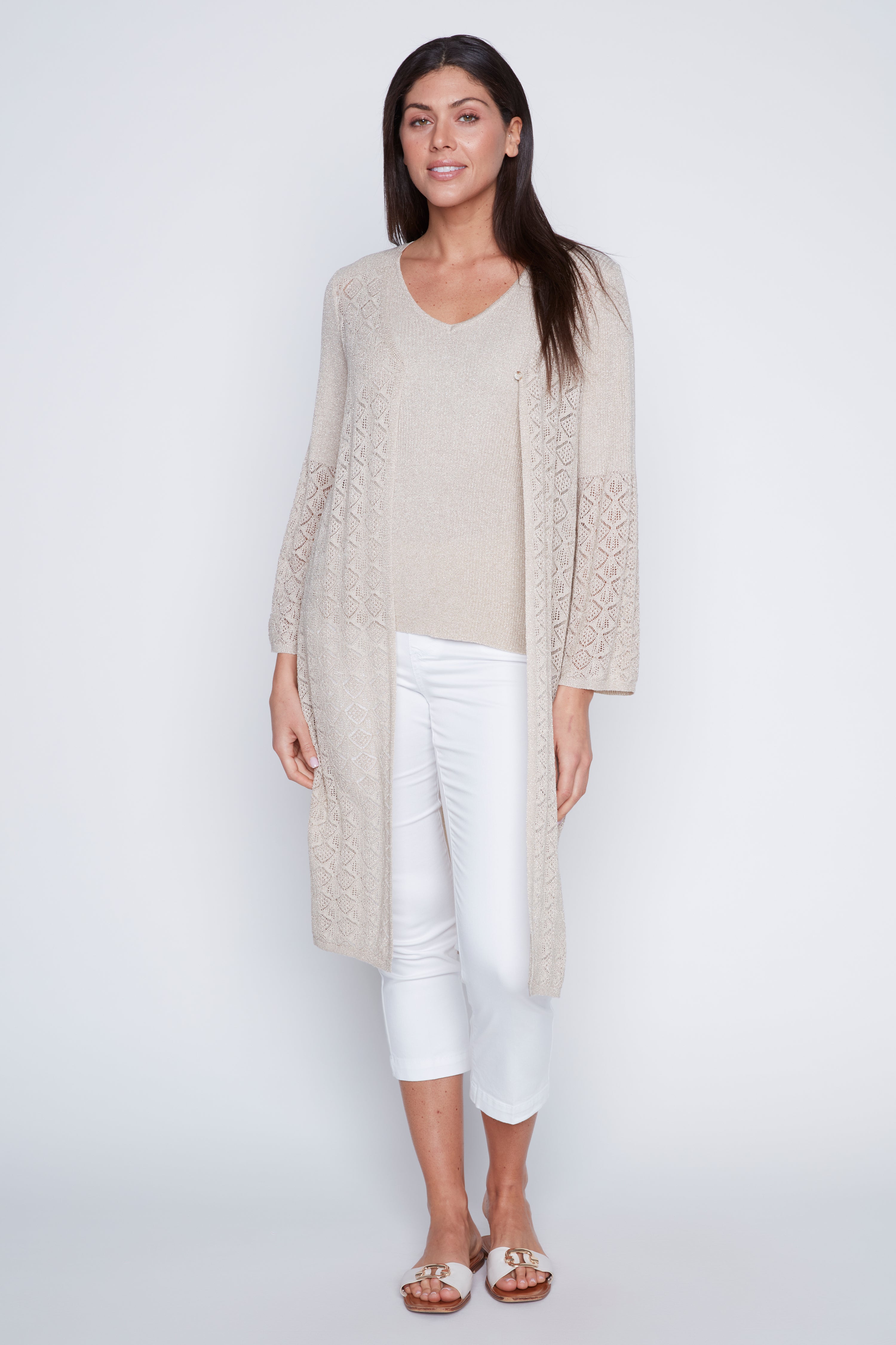 Le cardigan long au crochet