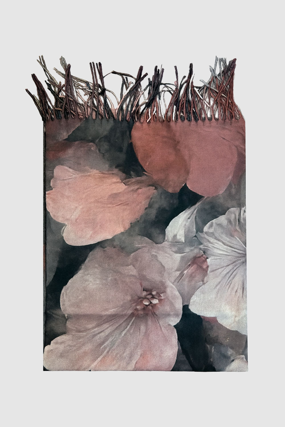 Abstract flower design scarf