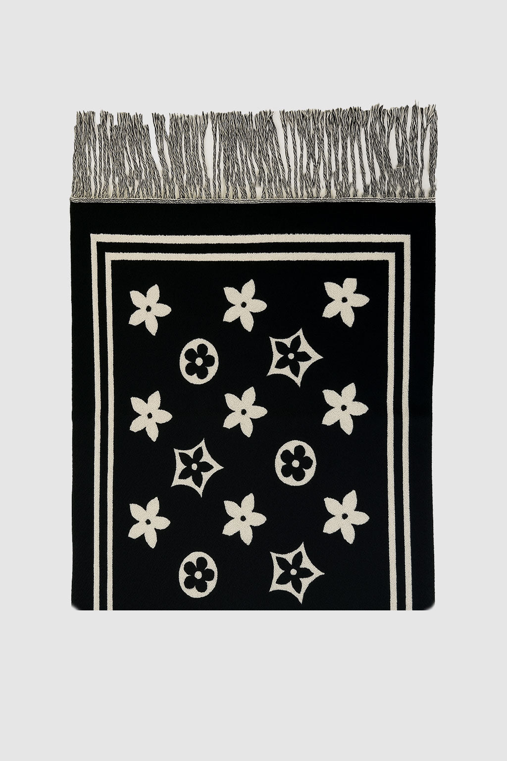 Modern floral print scarf