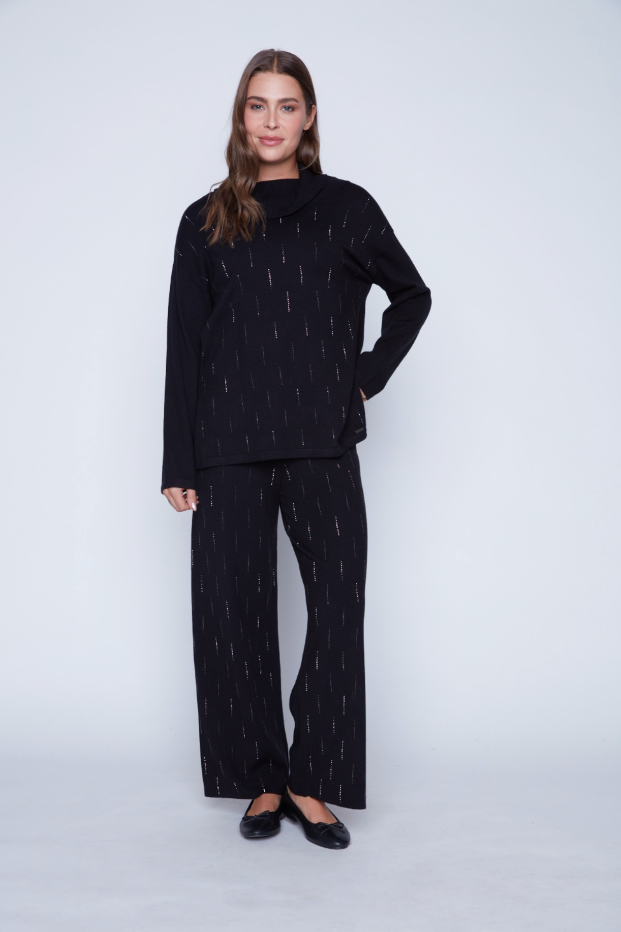 La tunique avec détails en strass